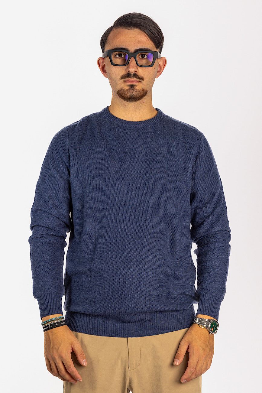 Crewneck Wool Blend Pullover <tc>"€20 discount on the second"</tc> | Light Blue F21