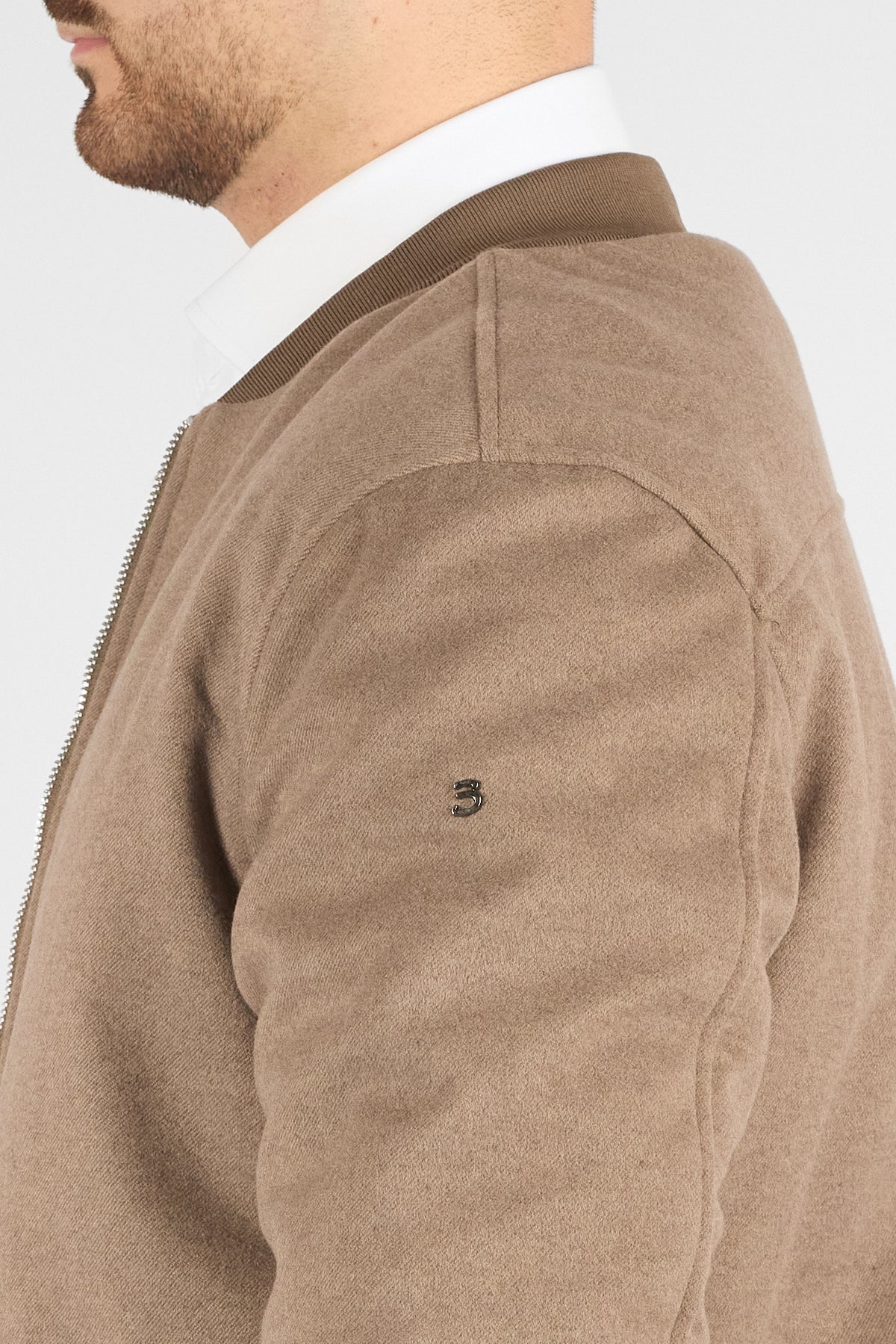 Bomber College Effetto Lana 102 | Kaki