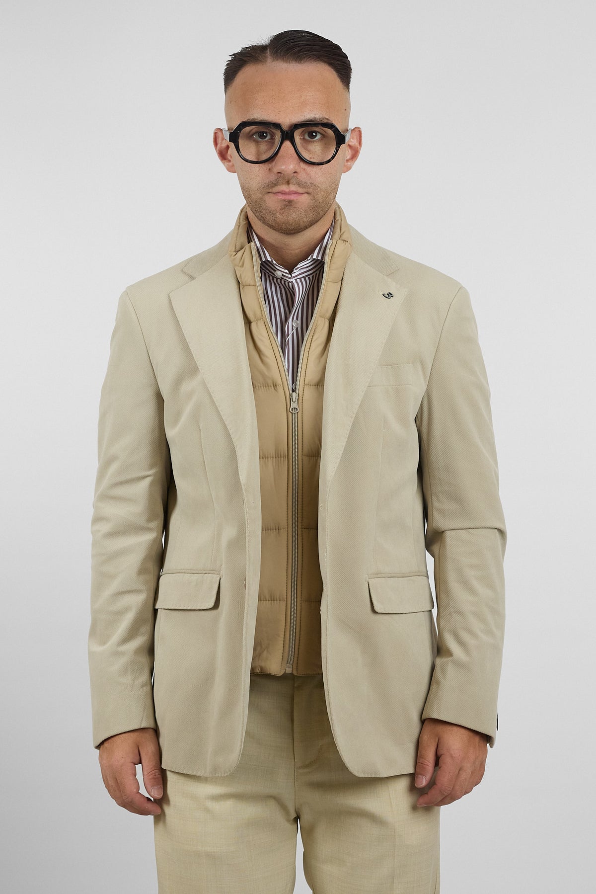 Giacca con Pettorina Staccabile | Beige