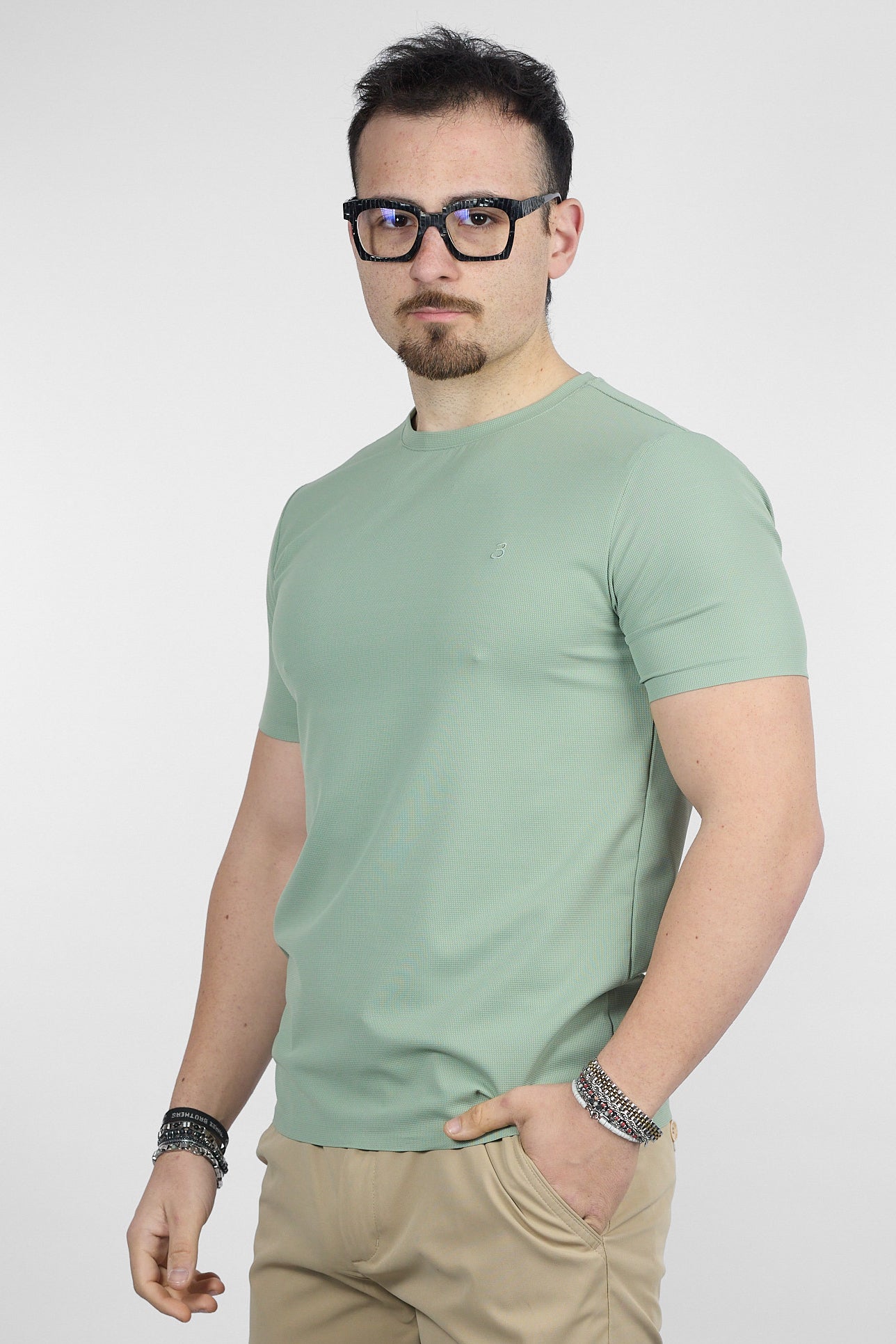 T-Shirt Mezza Manica Active No Stiro Lavorata 0503 | 2 per €30 | Mela