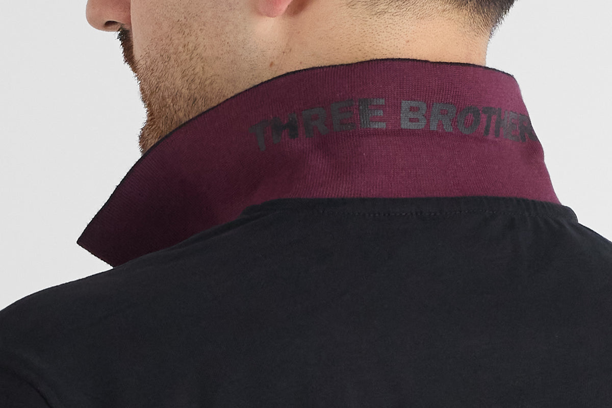 Polo M/L Jersey di Cotone 66481 | 2 per €50 | Nero 92