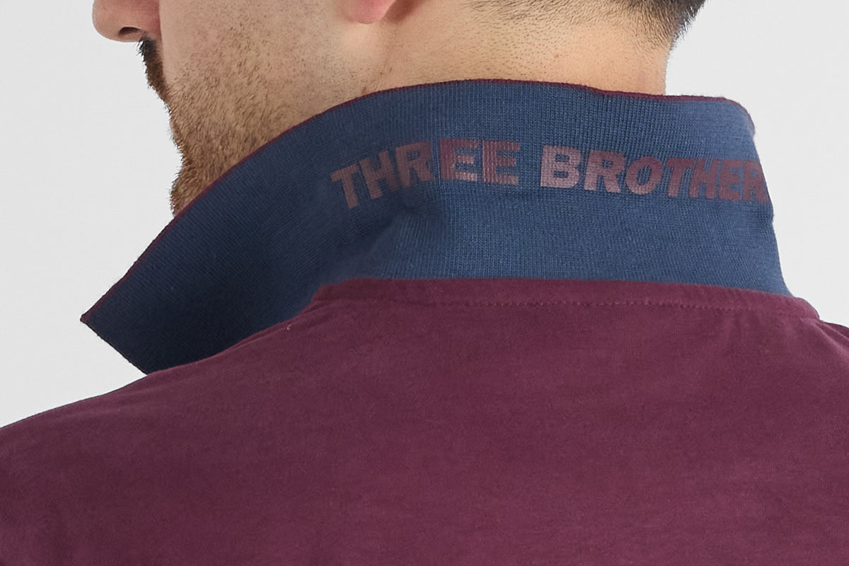 Polo M/L Jersey di Cotone 66481 | 2 per €50 | Bordeaux 43