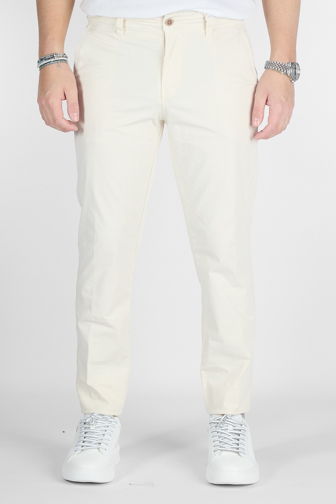Pantalone Basic Slim B011 | 2 per €50 | Sabbia