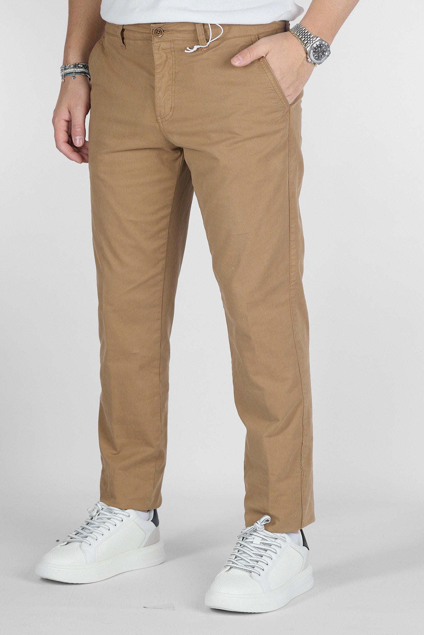 Pantalone Basic Slim B011 | 2 per €50 | Cammello