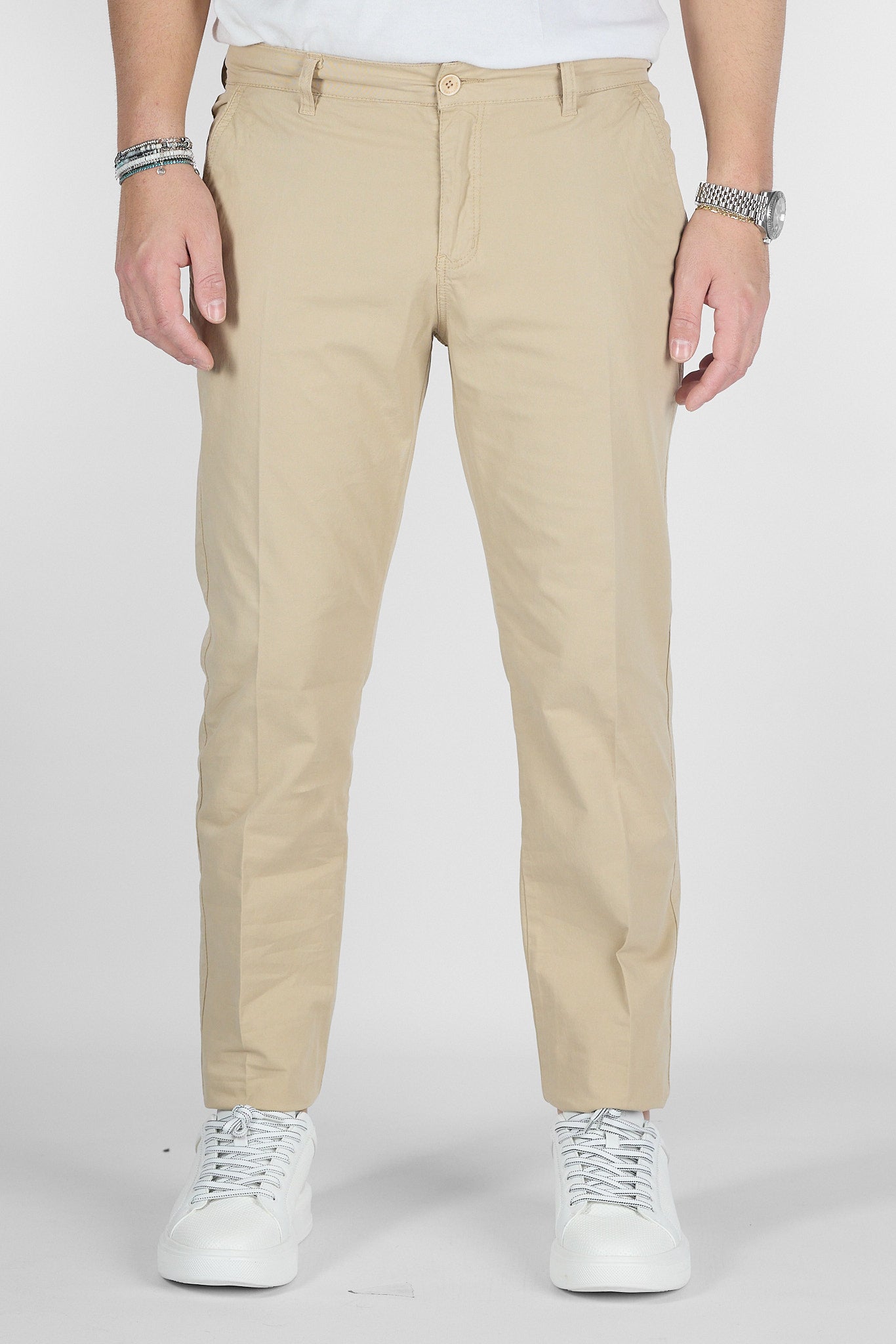 Pantalone Basic Slim B011 | 2 per €50 | Cappuccino