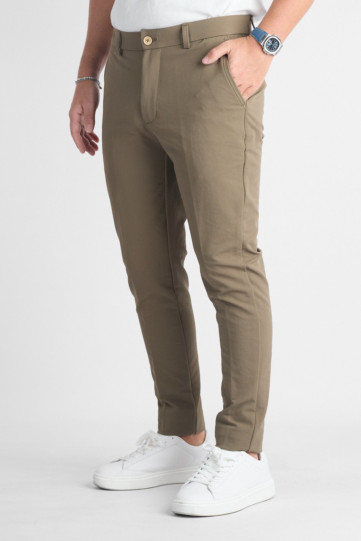 Pantalone Active No Stiro Capri FL103 | 2 per €60 | Marrone
