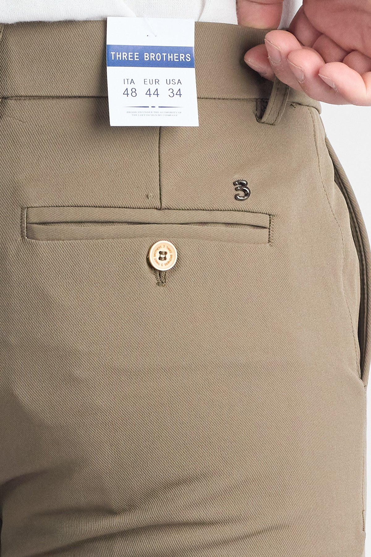 Pantalone Active No Stiro Capri FL103 | 2 per €60 | Marrone