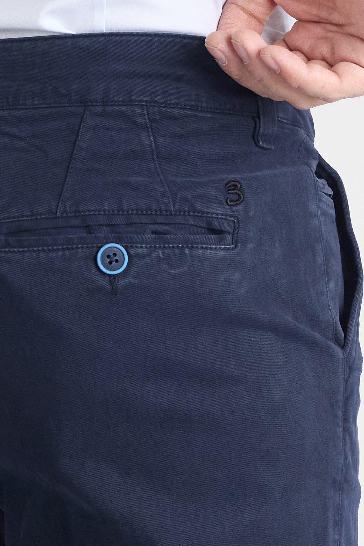 Pantalone Basic Regular Blu foto 2