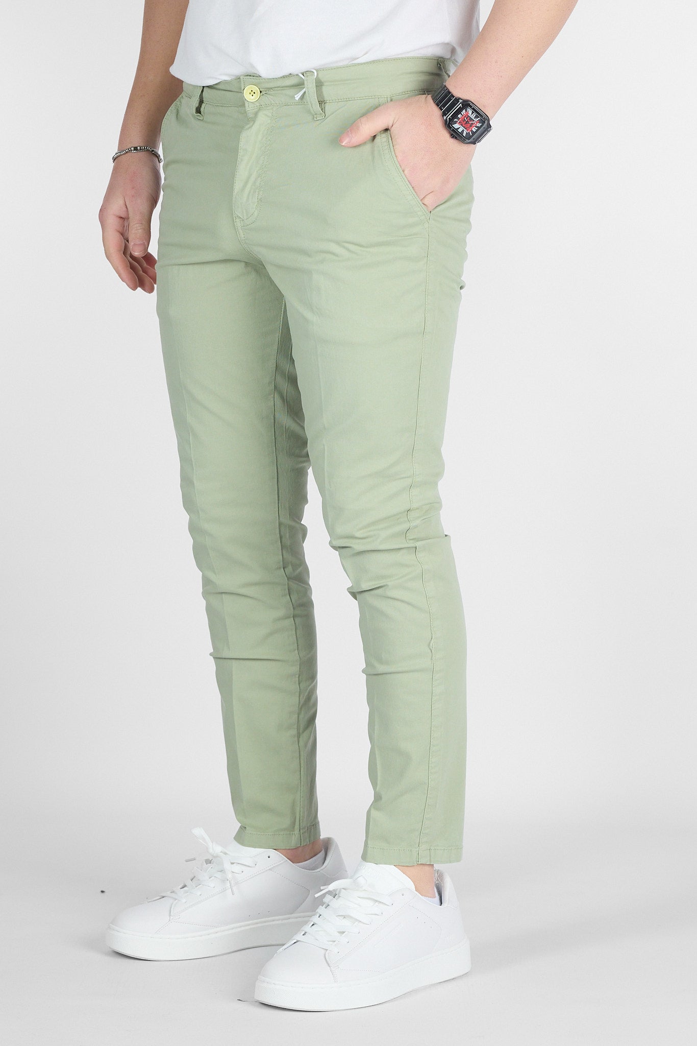 Pantalone Capri Basic in Cotone 009 | 2 per €50 | Mela