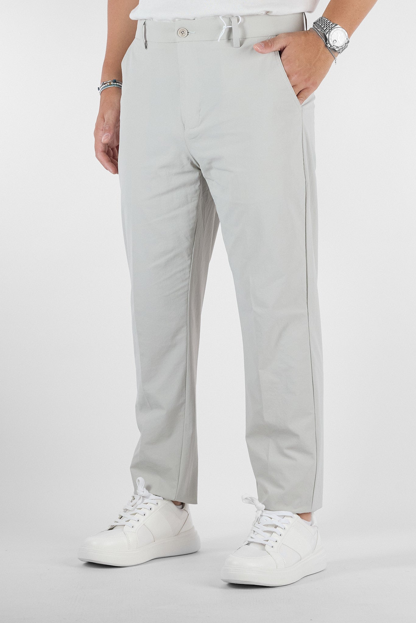 Pantalone Active No Stiro Semi Slim NS05 | 2 per €60 | Ghiaccio