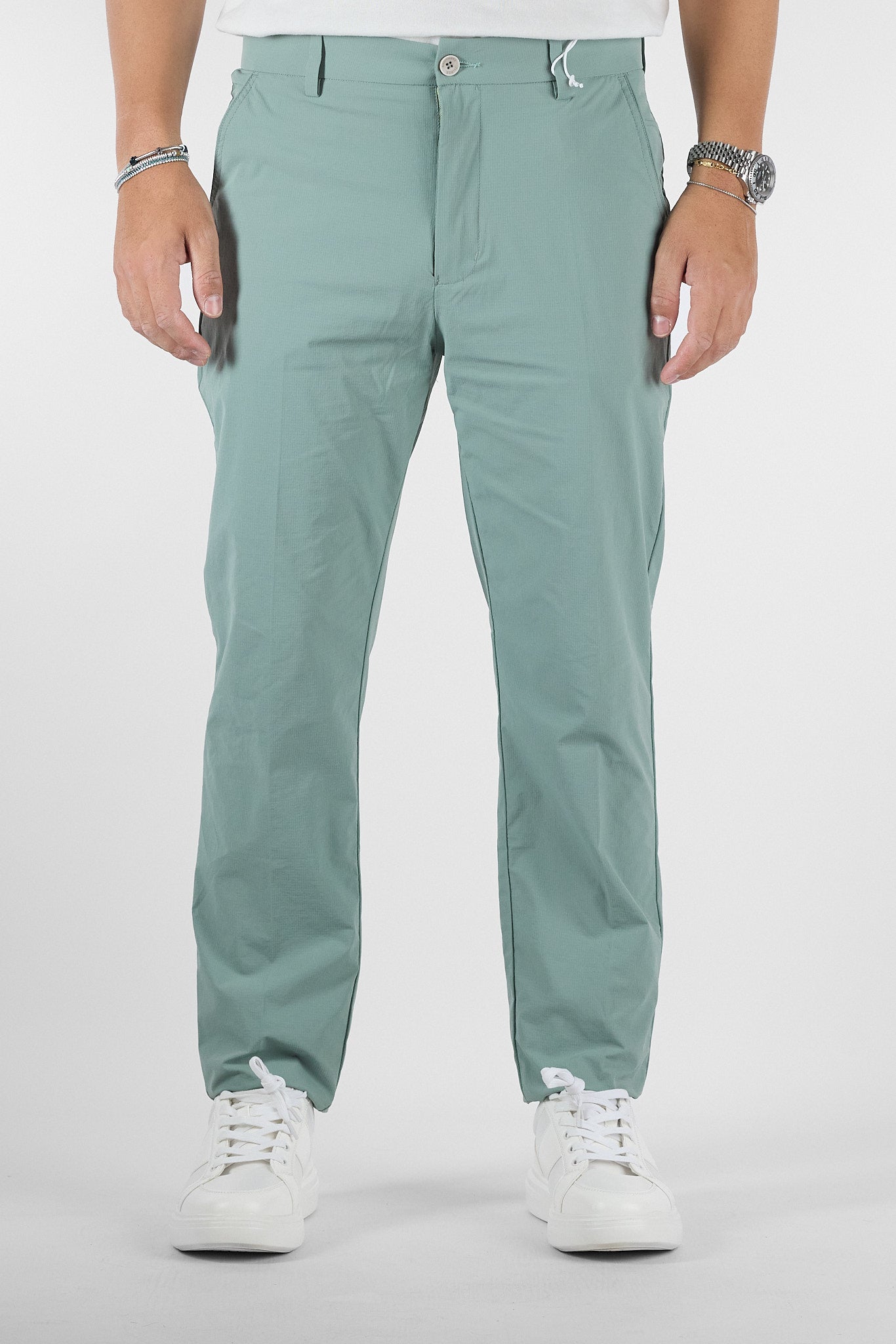 Pantalone Active No Stiro Semi Slim NS05 | 2 per €60 | Menta