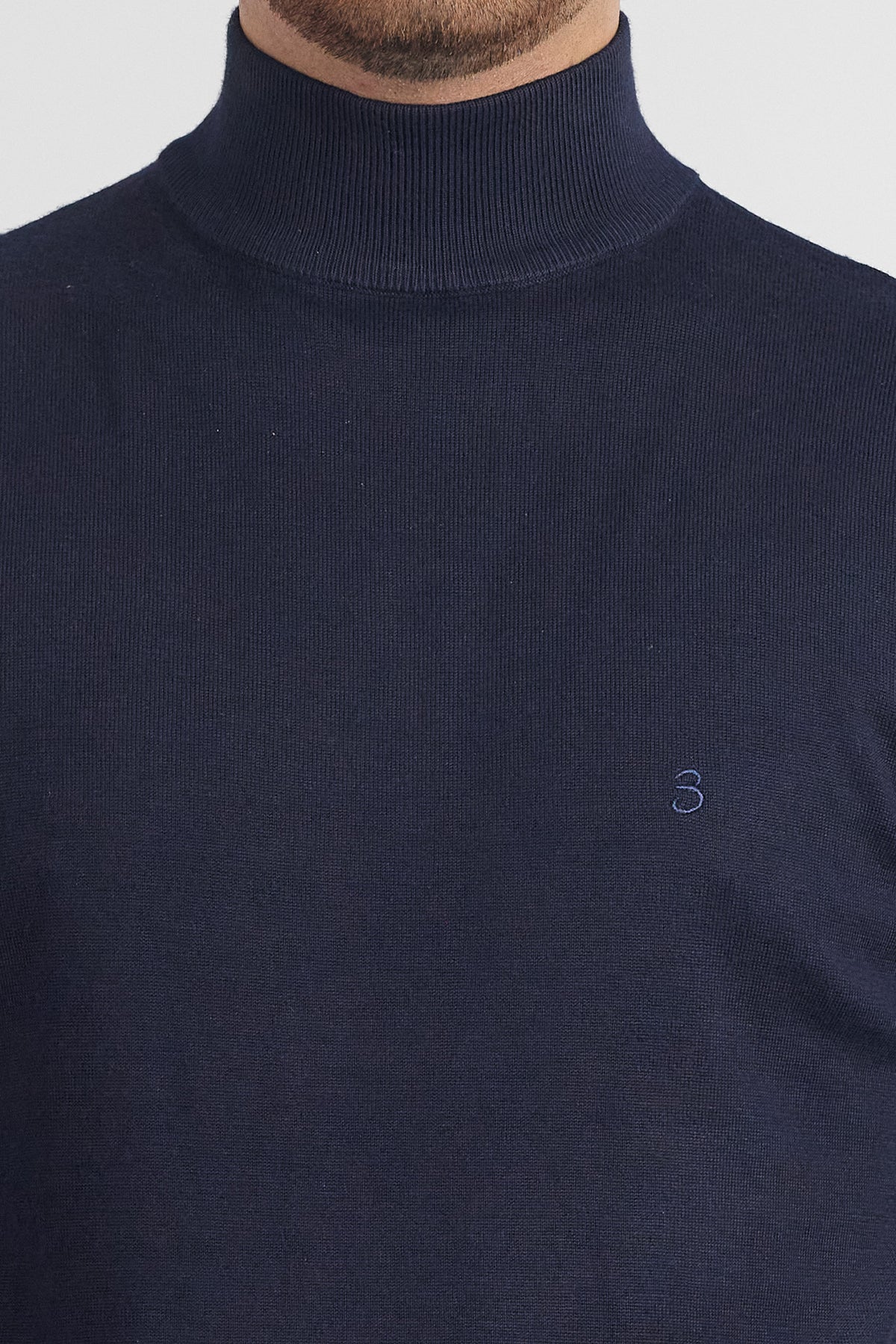 Pullover Lupetto 1/2 Collo Basic 6055 | 2 per €40 | Blu