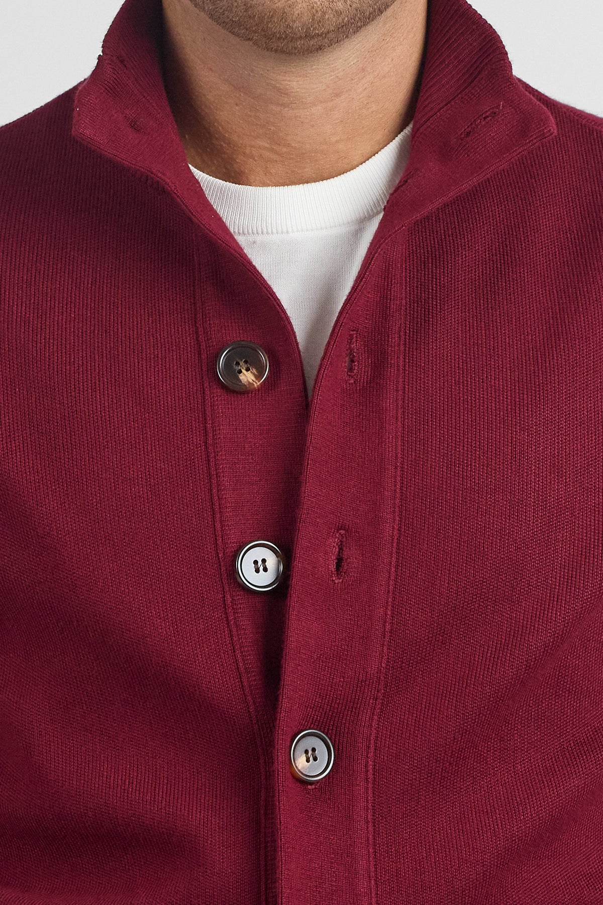 Cardigan Bottoni e Tasche 251069 | Bordeaux