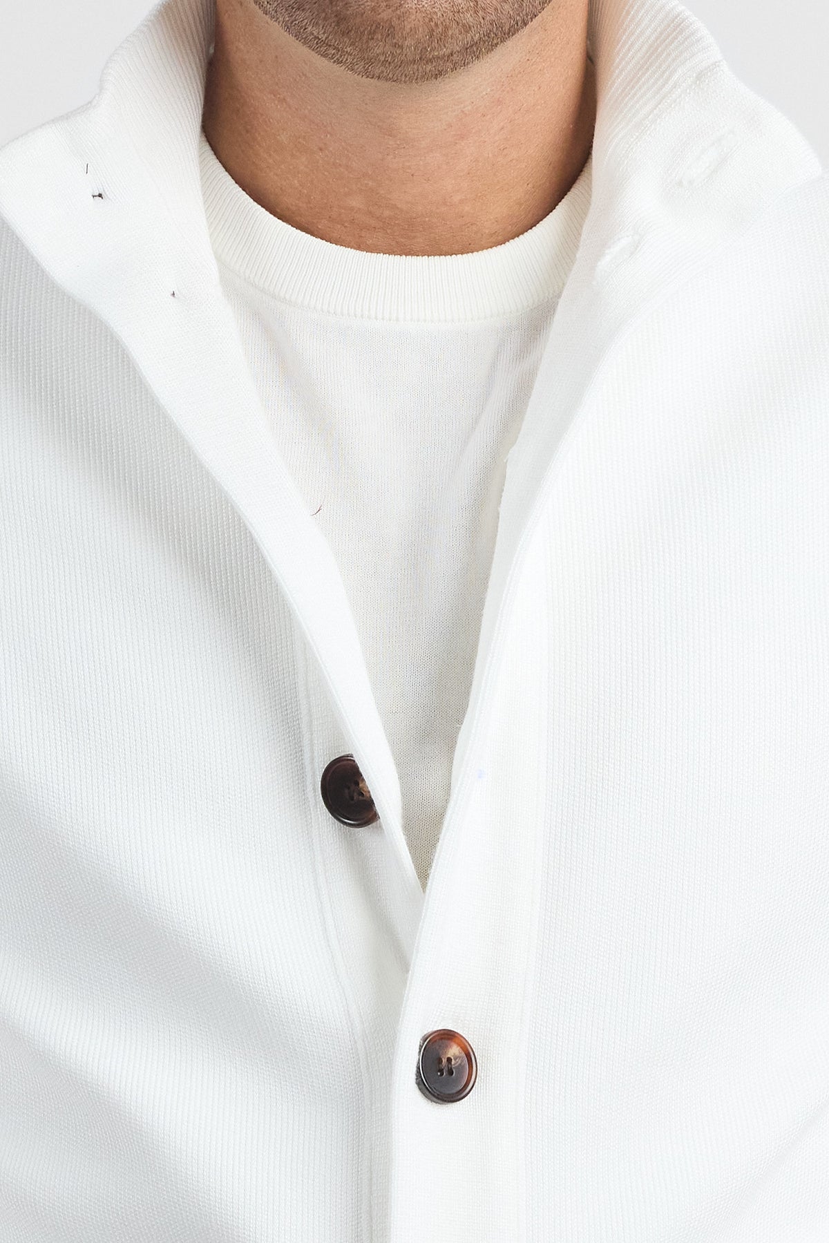 Cardigan Bottoni e Tasche 251069 | Bianco