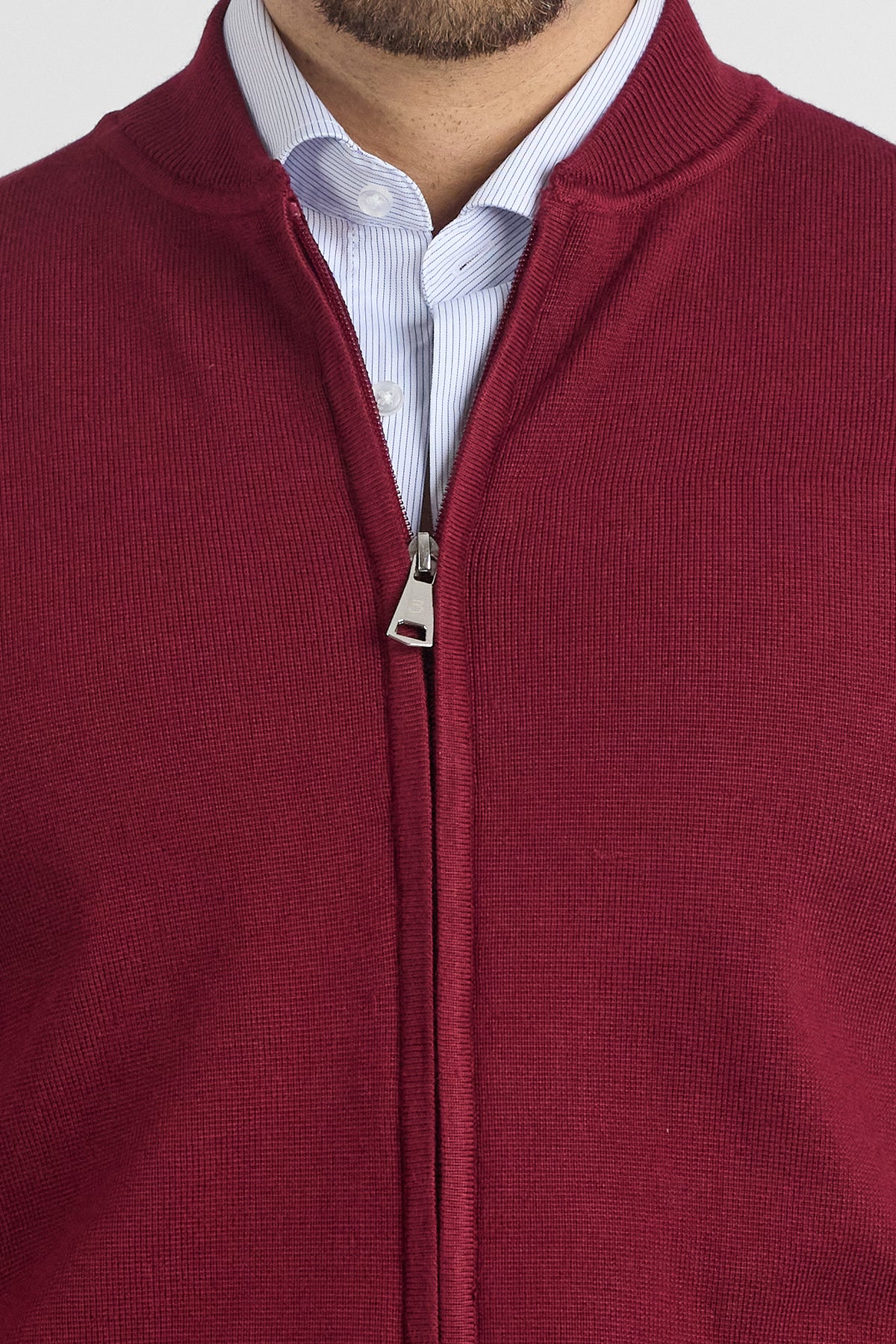 Cardigan College Full Zip 251060 | Bordeaux
