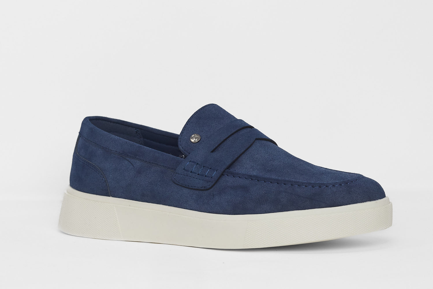 Mocassino Effetto Nabuk 118 | Blu