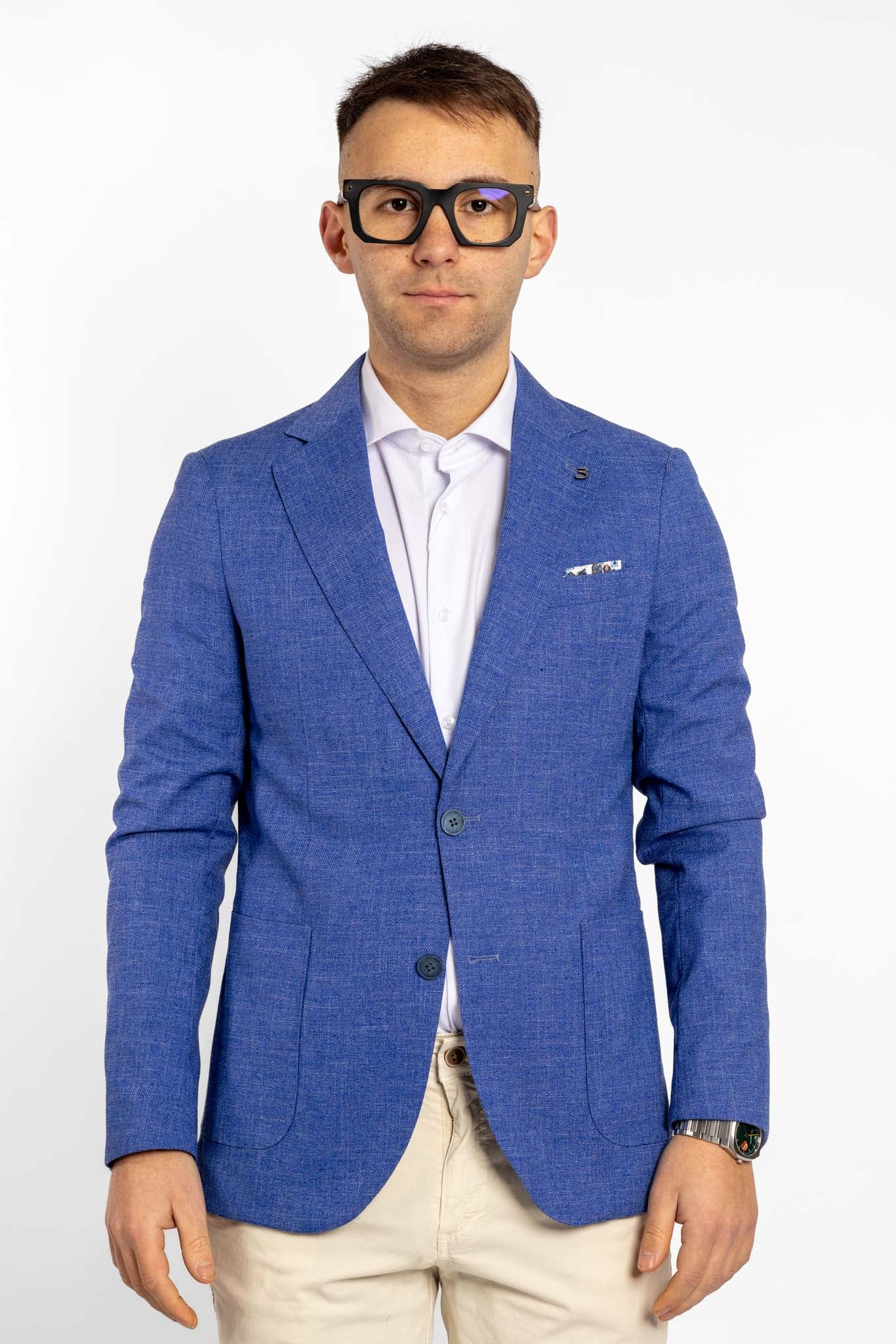 Giacca Basic Sfoderata Brin | Azzurro