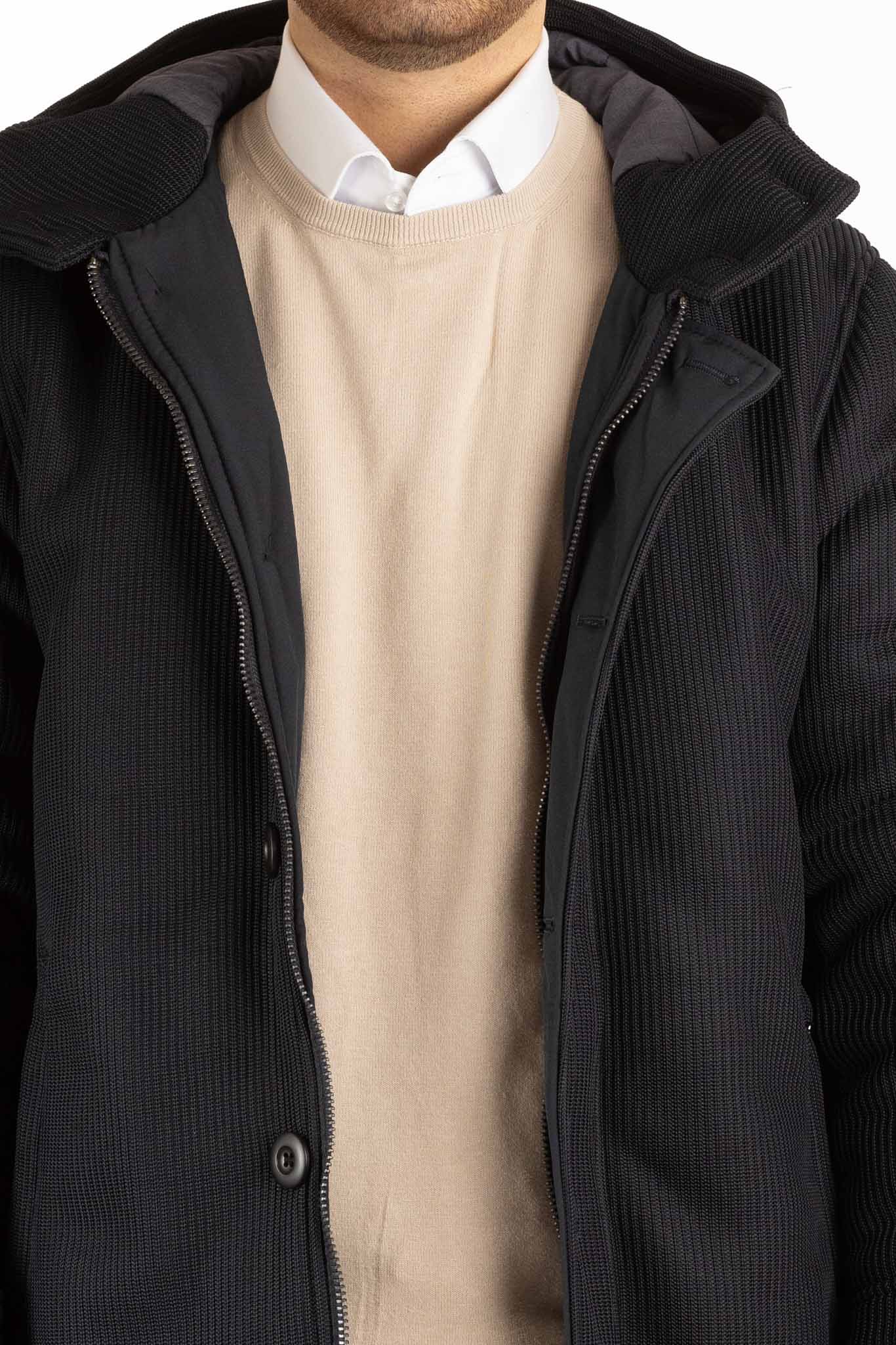 English Ribbed Fabric Jacket | Blue