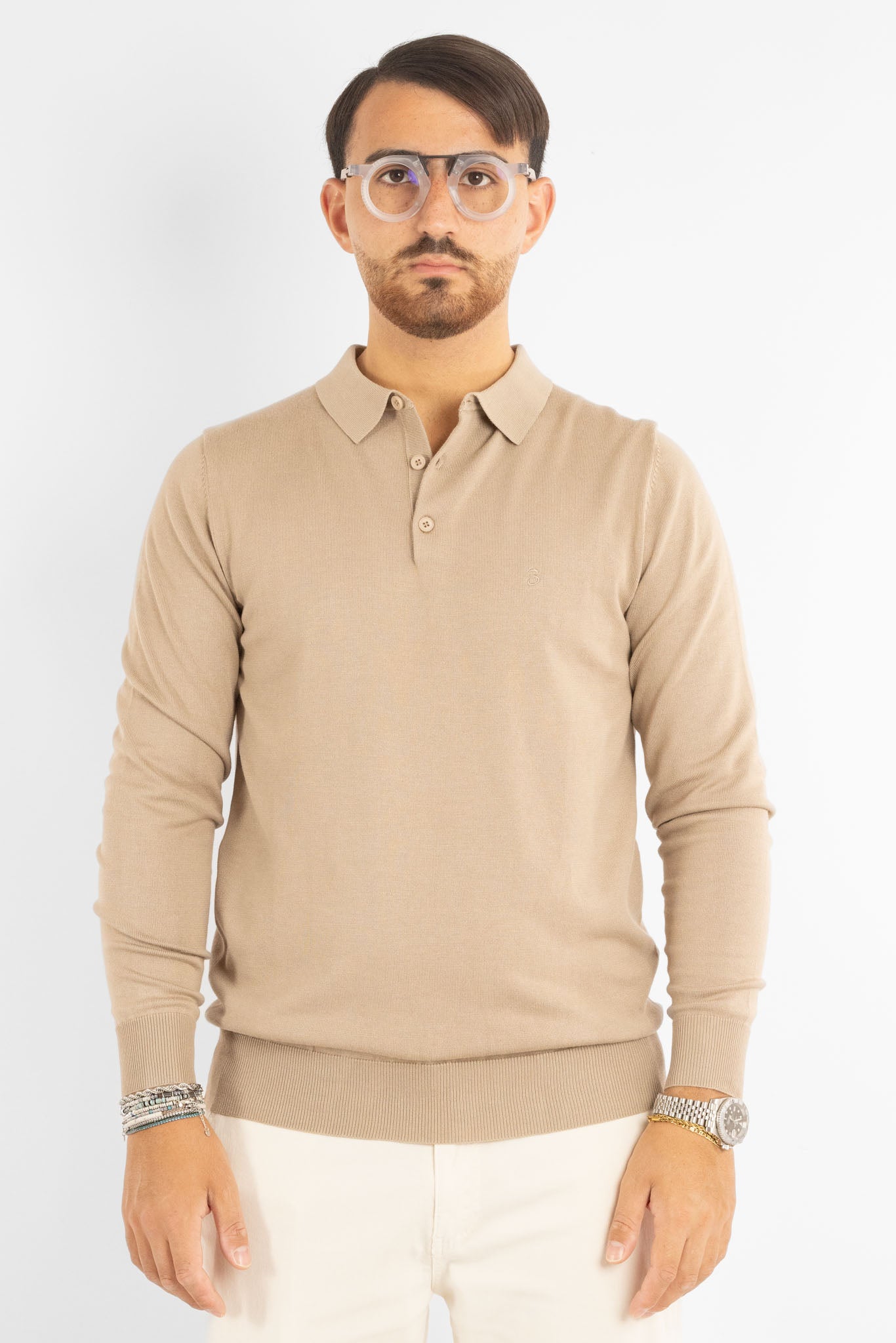 Pullover Modello Polo | 2 per €40 | Beige