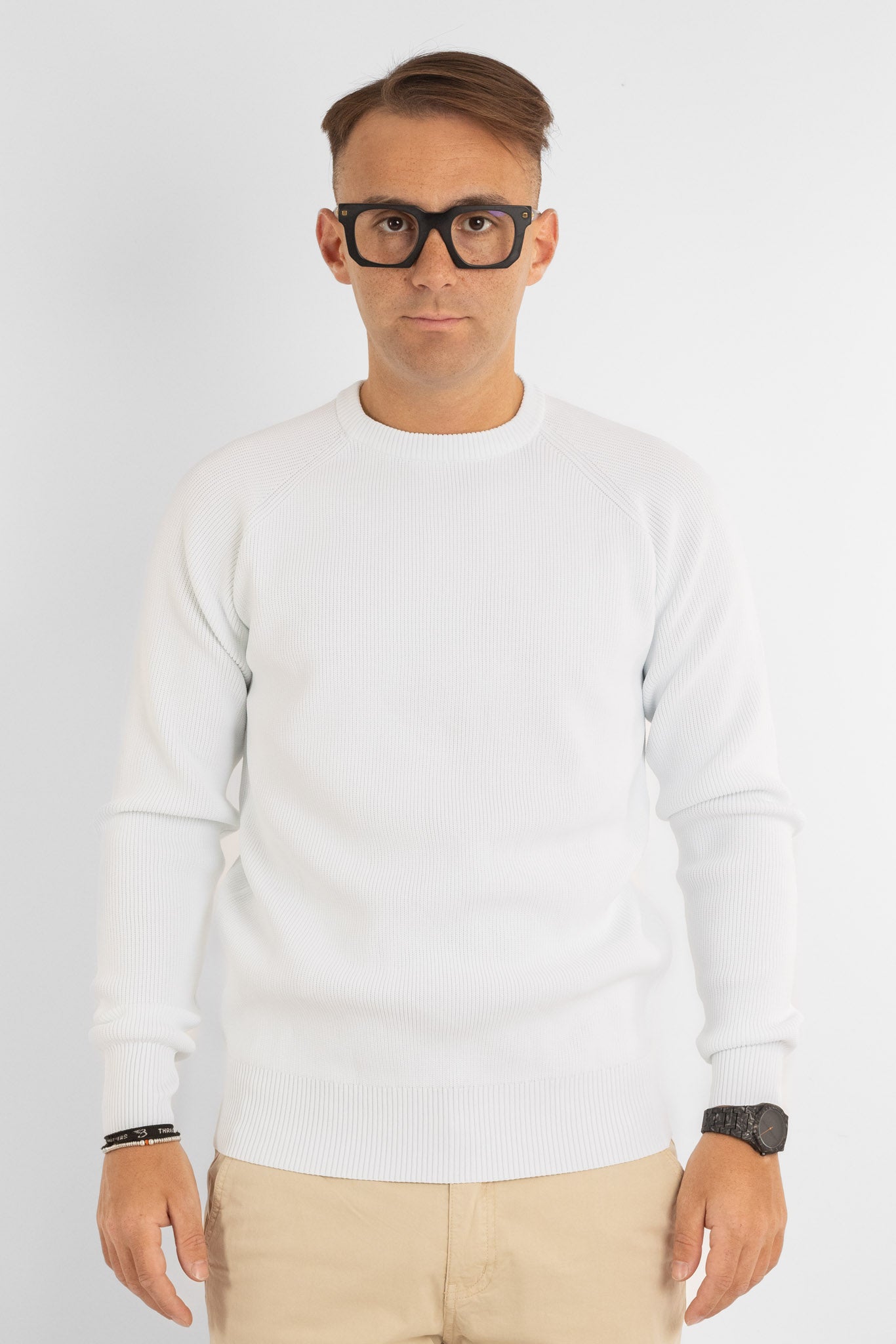 Maglione Active Morbido a Coste 241144 | 2 per €50 | Bianco