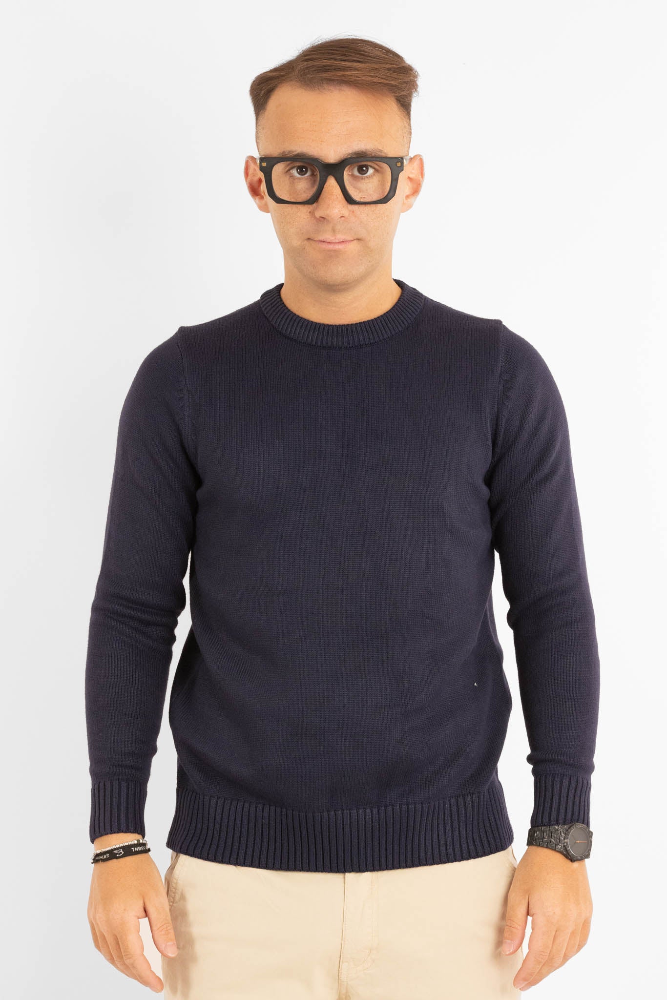 Maglione Morbido Girocollo 31154 | 2 per €50 | Blu