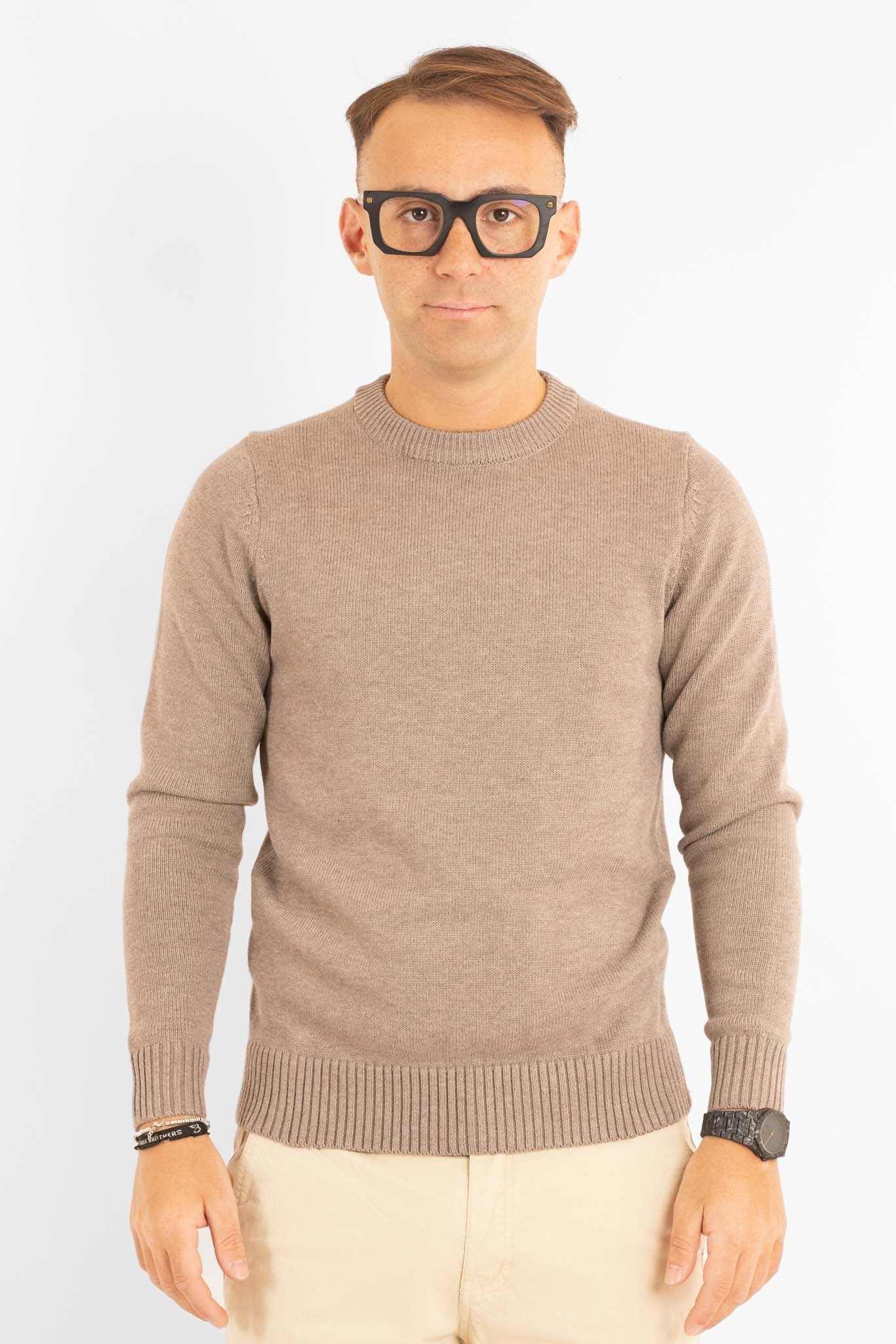 Maglione Morbido Girocollo 31154 | 2 per €50 | Fango
