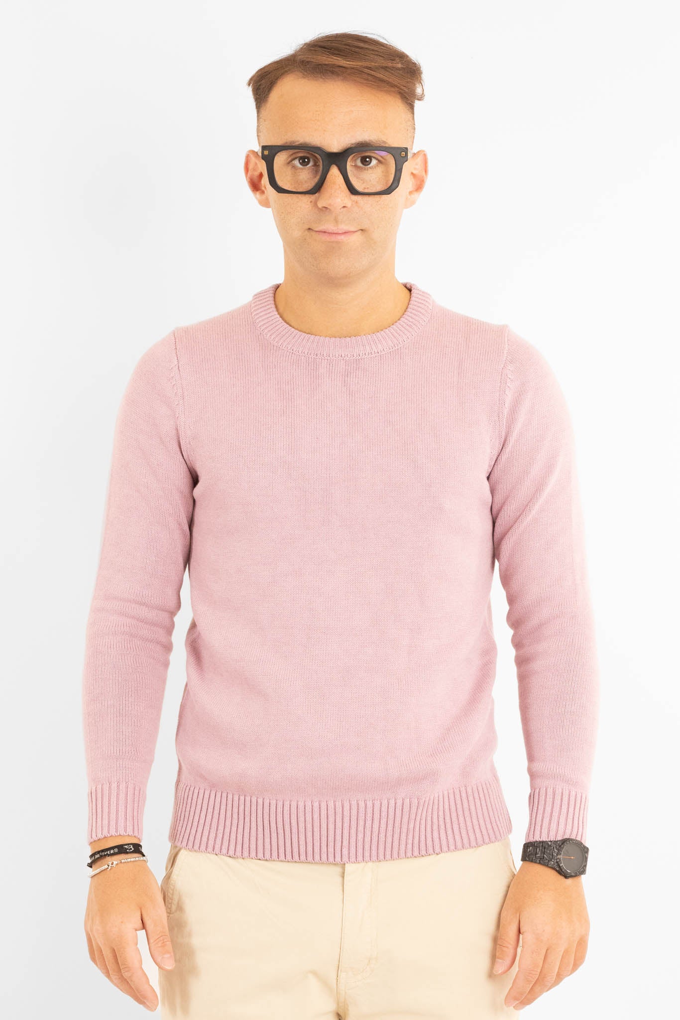 Maglione Morbido Girocollo 31154 | 2 per €50 | Rosa
