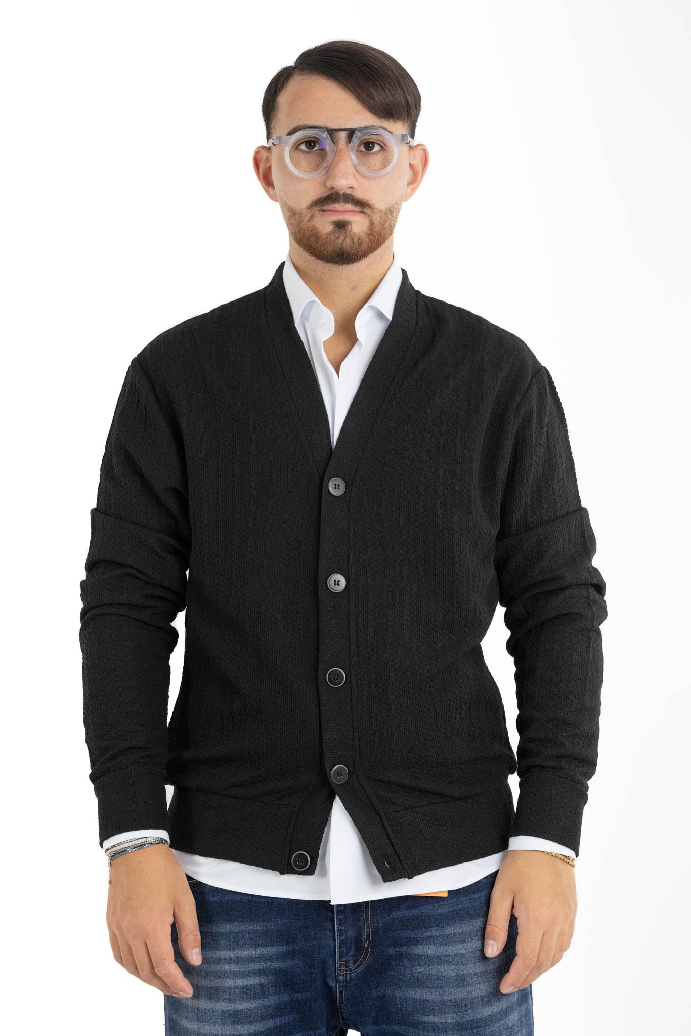 Cardigan Della Nonna con Bottoni 107 | 2 per €40 | Nero