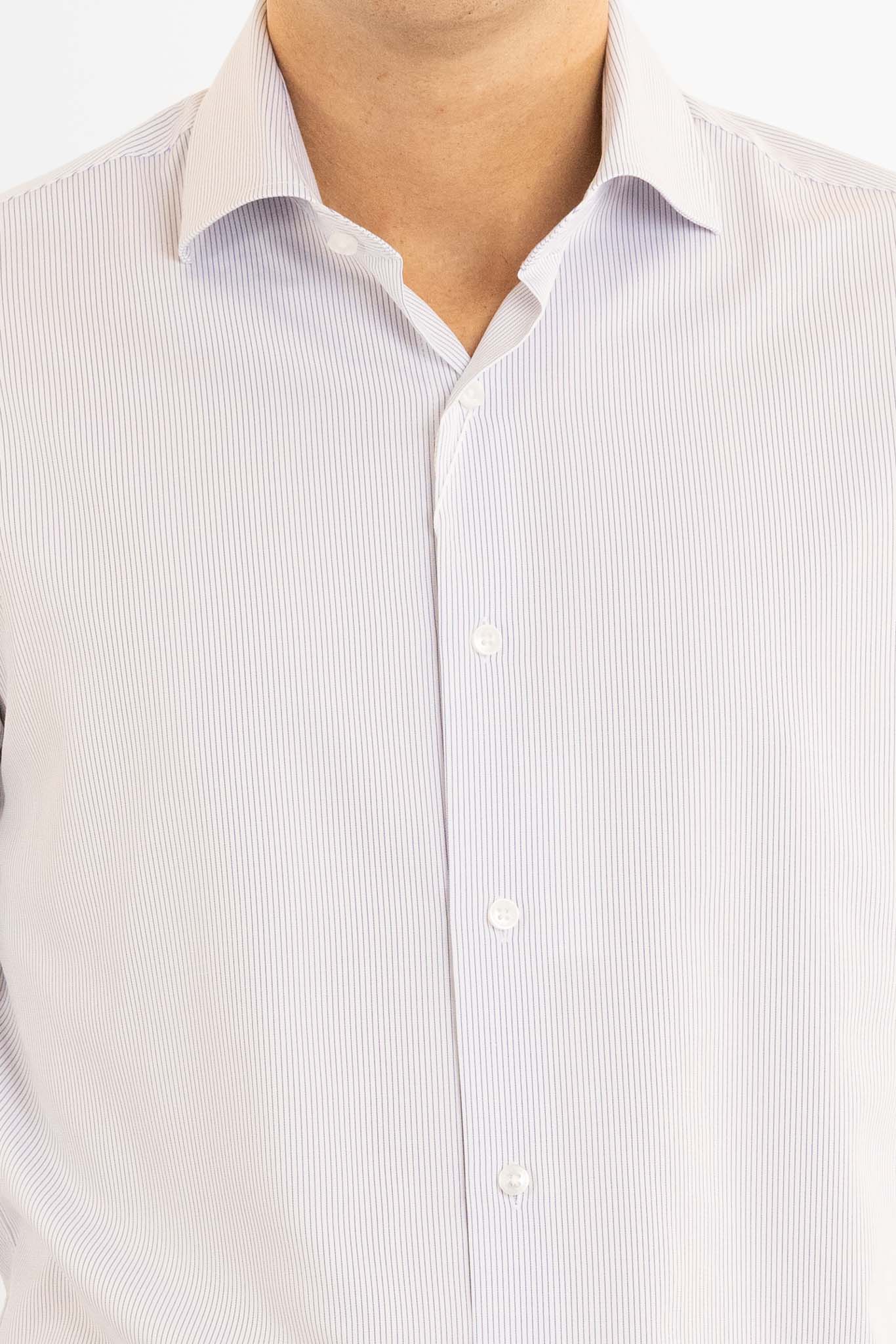 Chemise basique slim sans repassage | Blanc