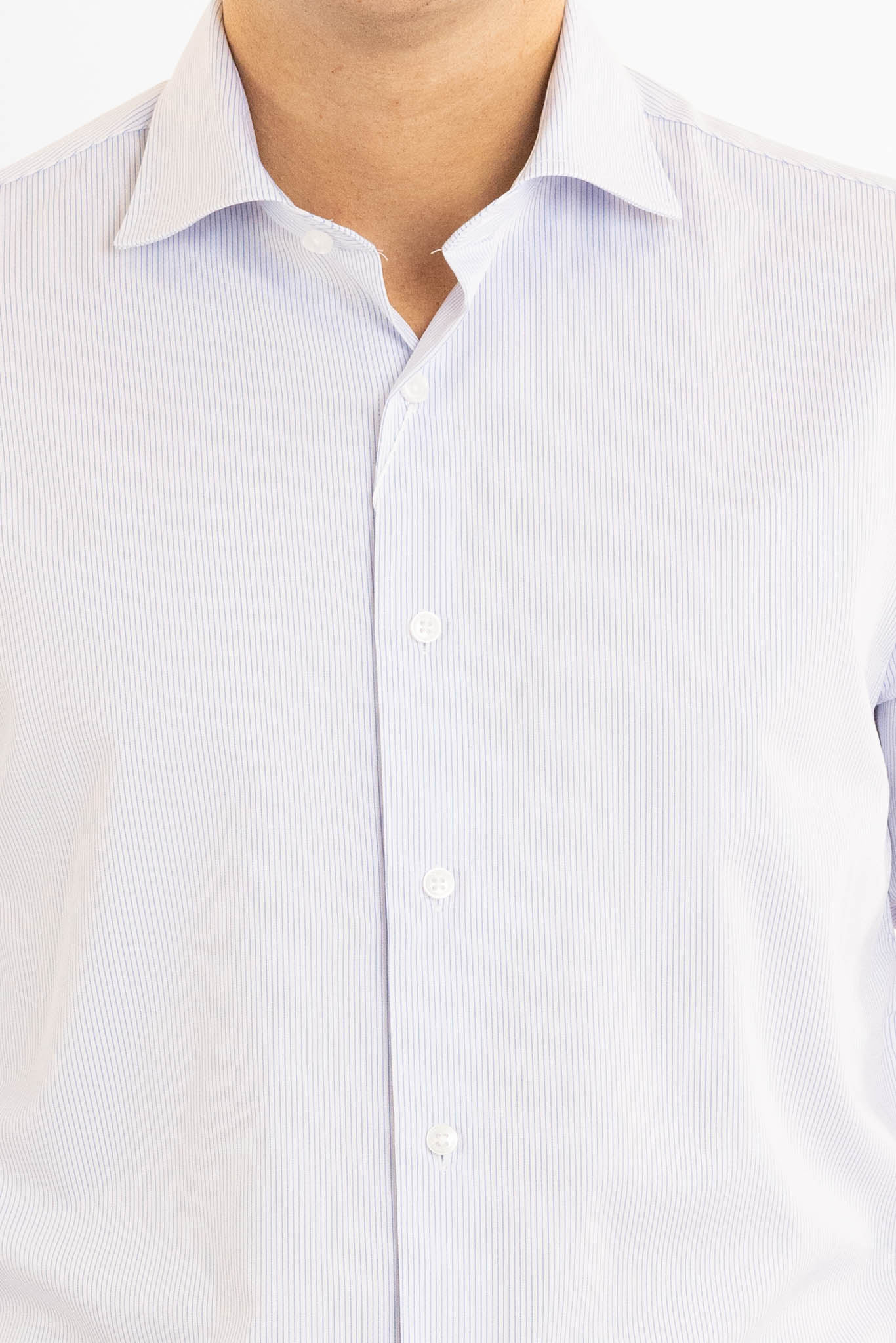 Chemise basique slim sans repassage | Blanc