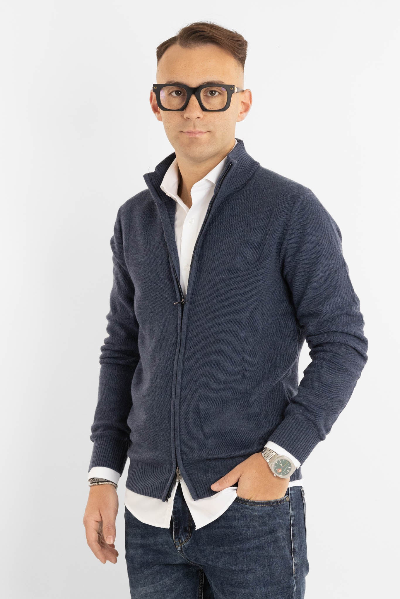 Chicco di Riso 908 Pull entièrement zippé | 2 pour 60 € | Avion