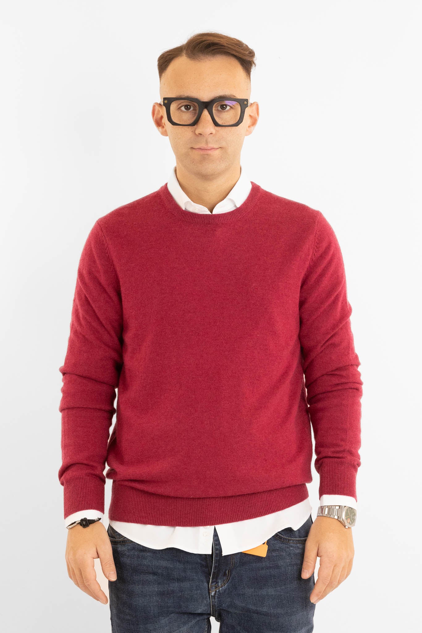 Pull col rond en cachemire mélangé 2371 | 2 pour 60 € | Amarena