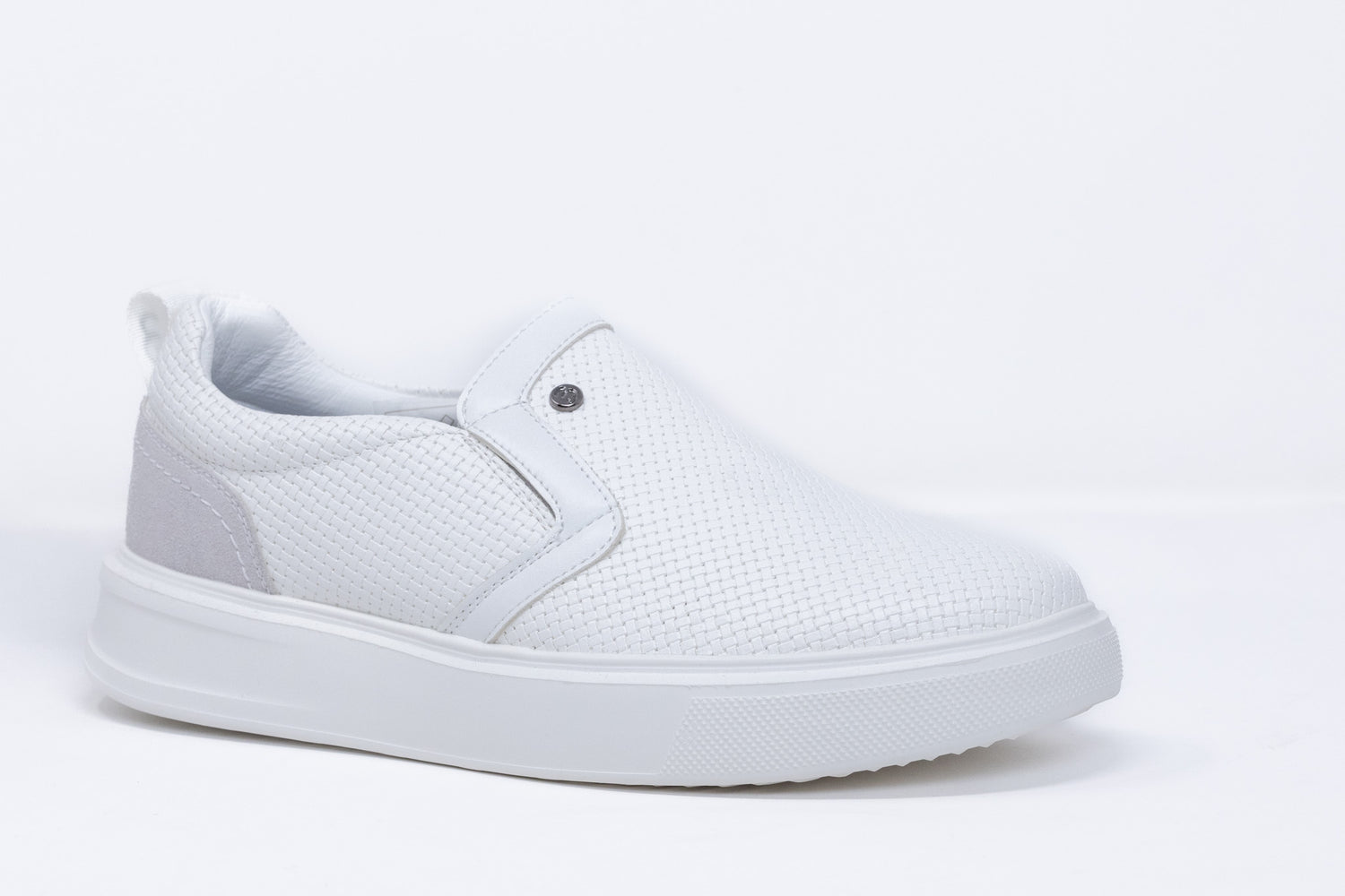 Baskets mocassins tissées 103 | Blanches
