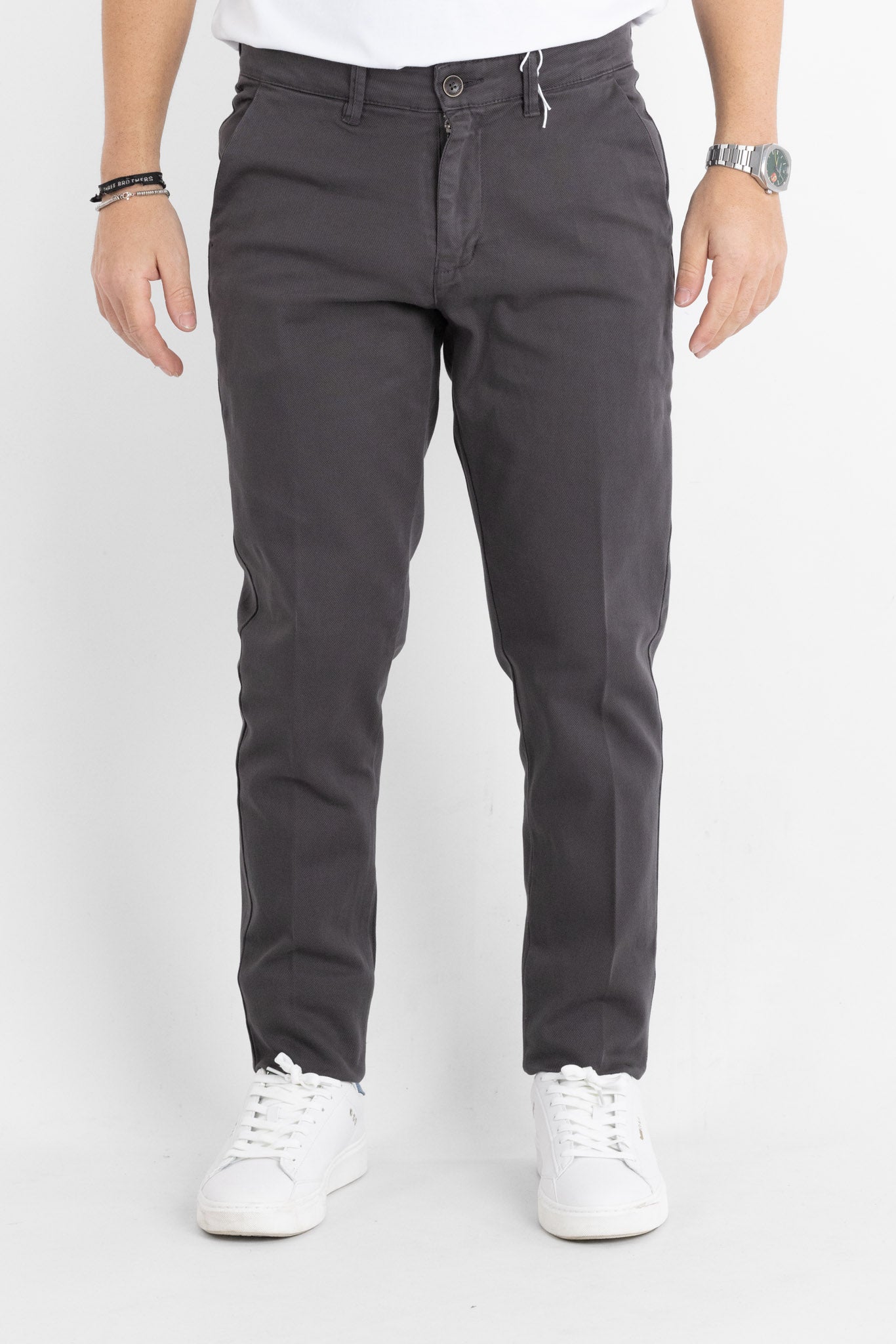 Pantalone Chinos Semi Classic BR023 | 2 per €60 | Grigio