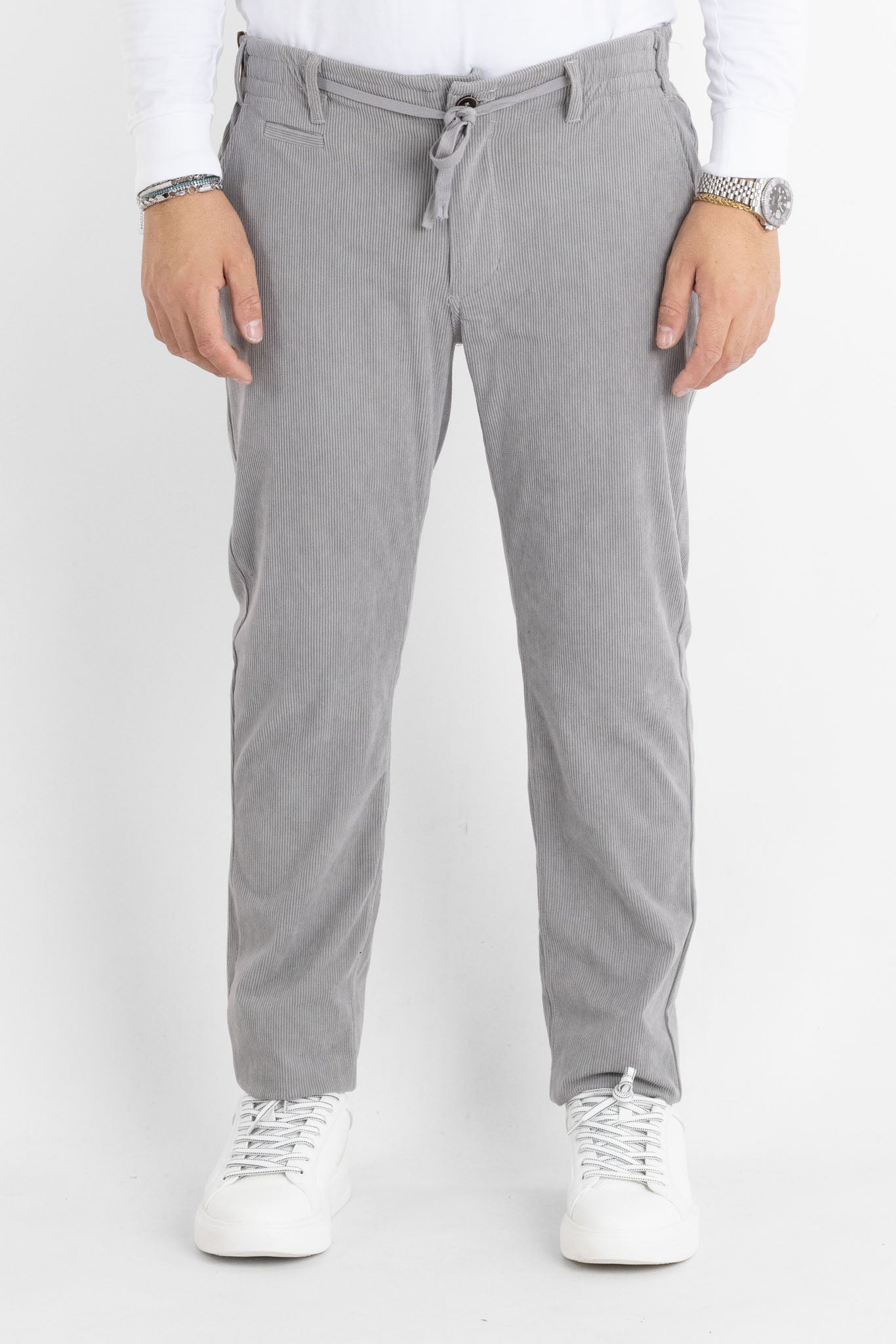 Pantalaccio Velluto a Coste Slim 331 | 2 per €50 | Grigio