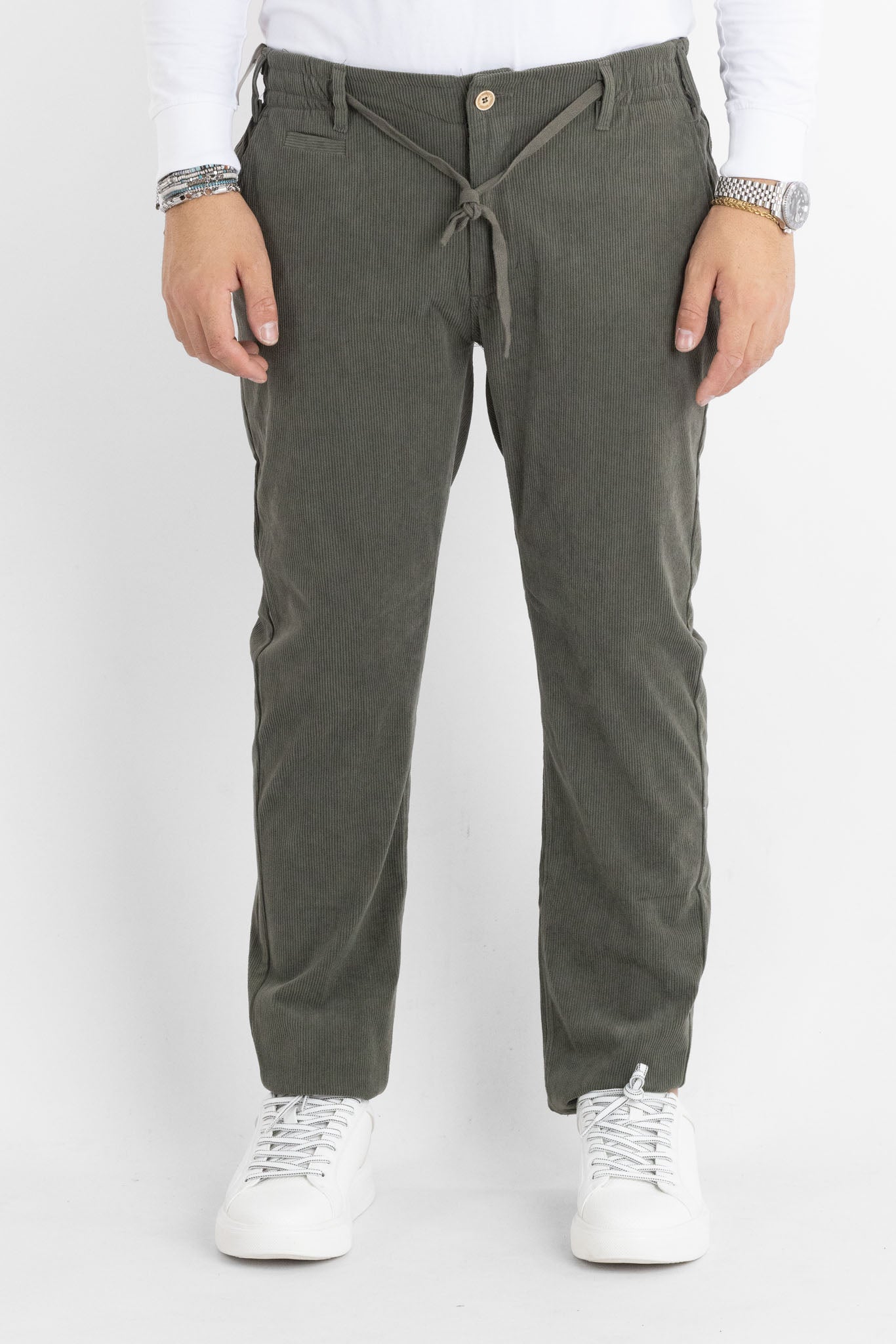 Pantalaccio Velluto a Coste Slim 331 | 2 per €50 | Verde
