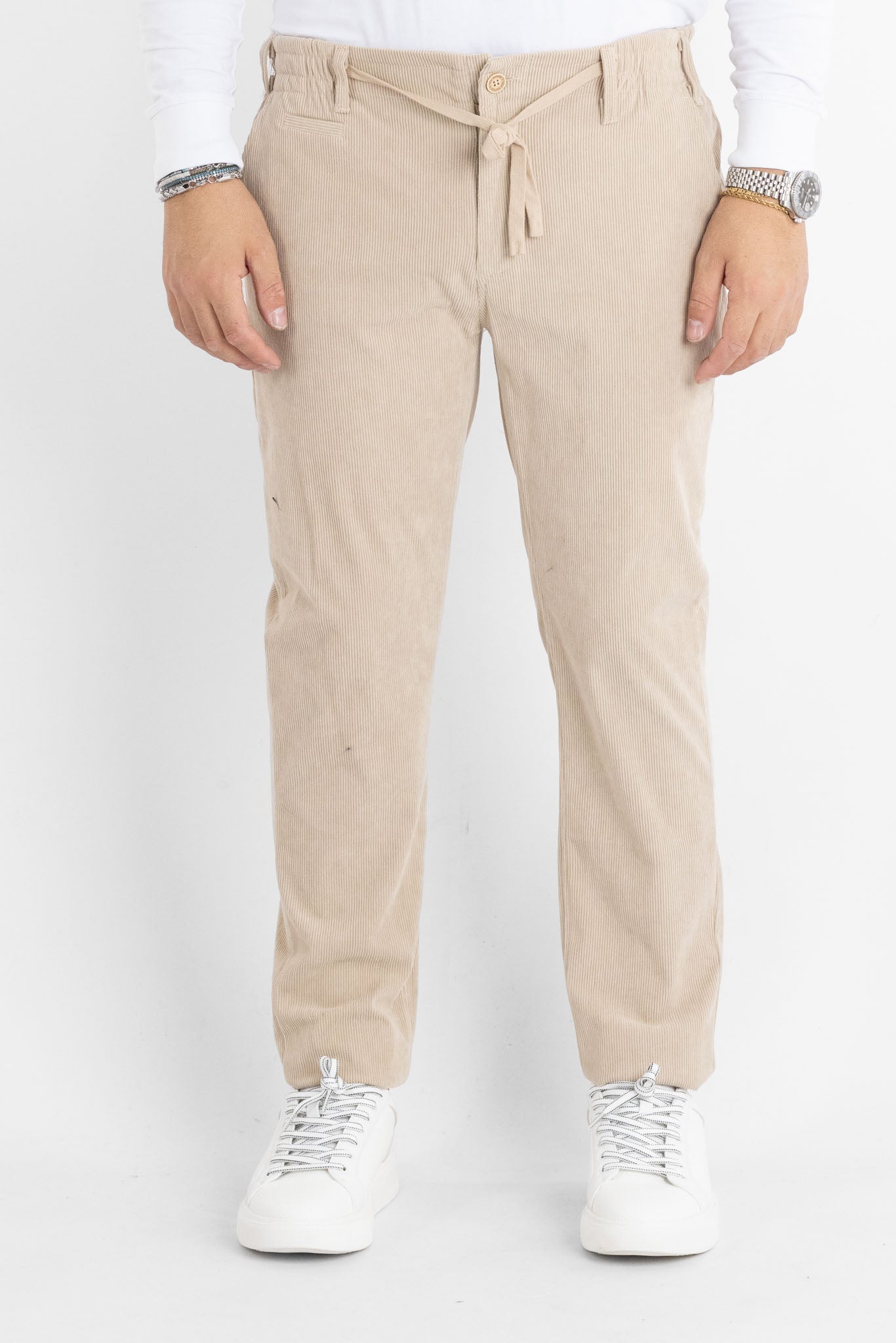 Pantalaccio Velluto a Coste Slim 331 | 2 per €50 | Beige