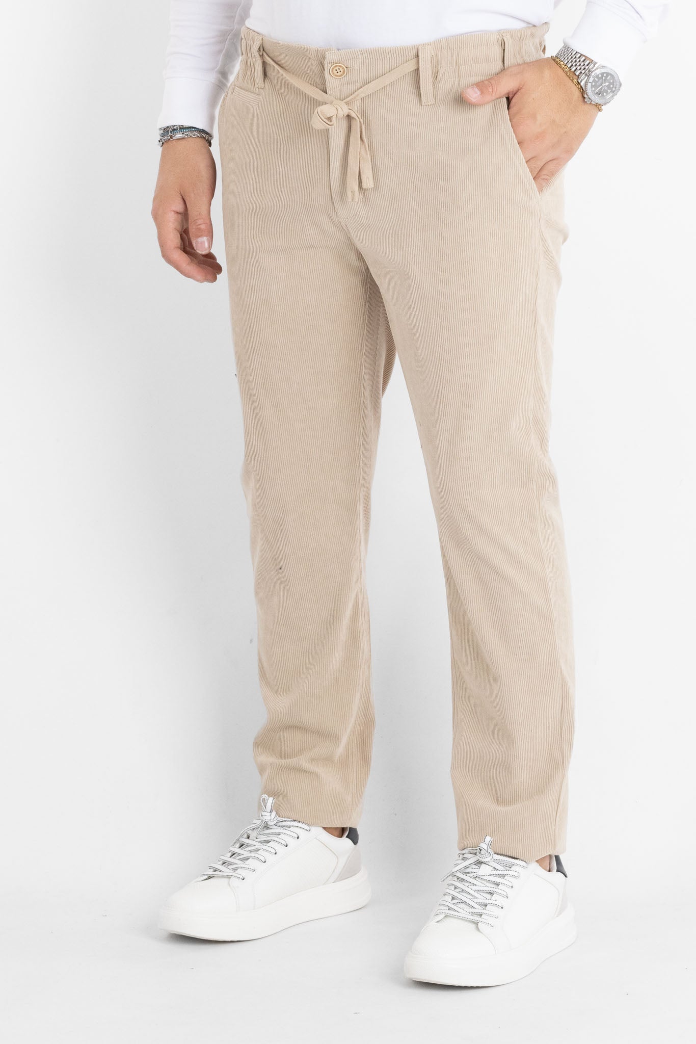 Pantalaccio Velluto a Coste Slim 331 | 2 per €50 | Beige