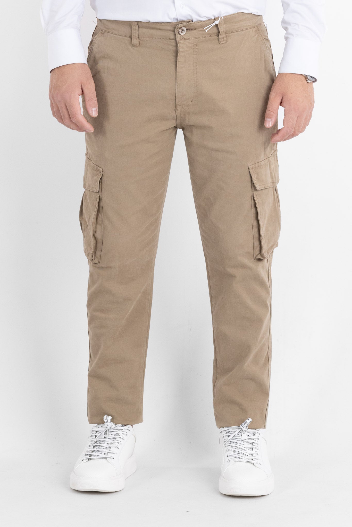 Pantalone Cargo Semi Slim BR017 | 2 per €60 | Kaki
