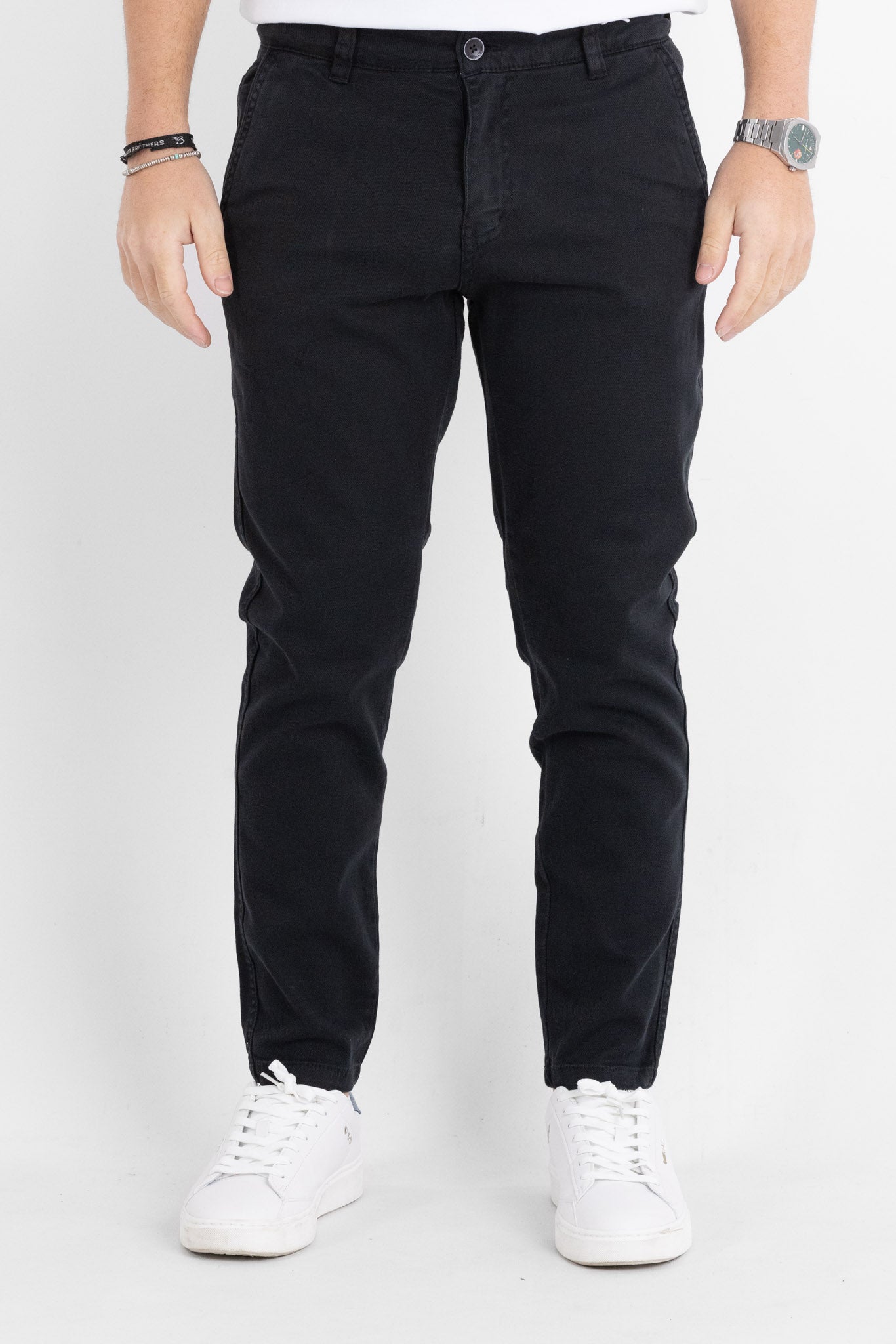 BR021 Rice Grain Capri Pants | 2 for €60 | Black