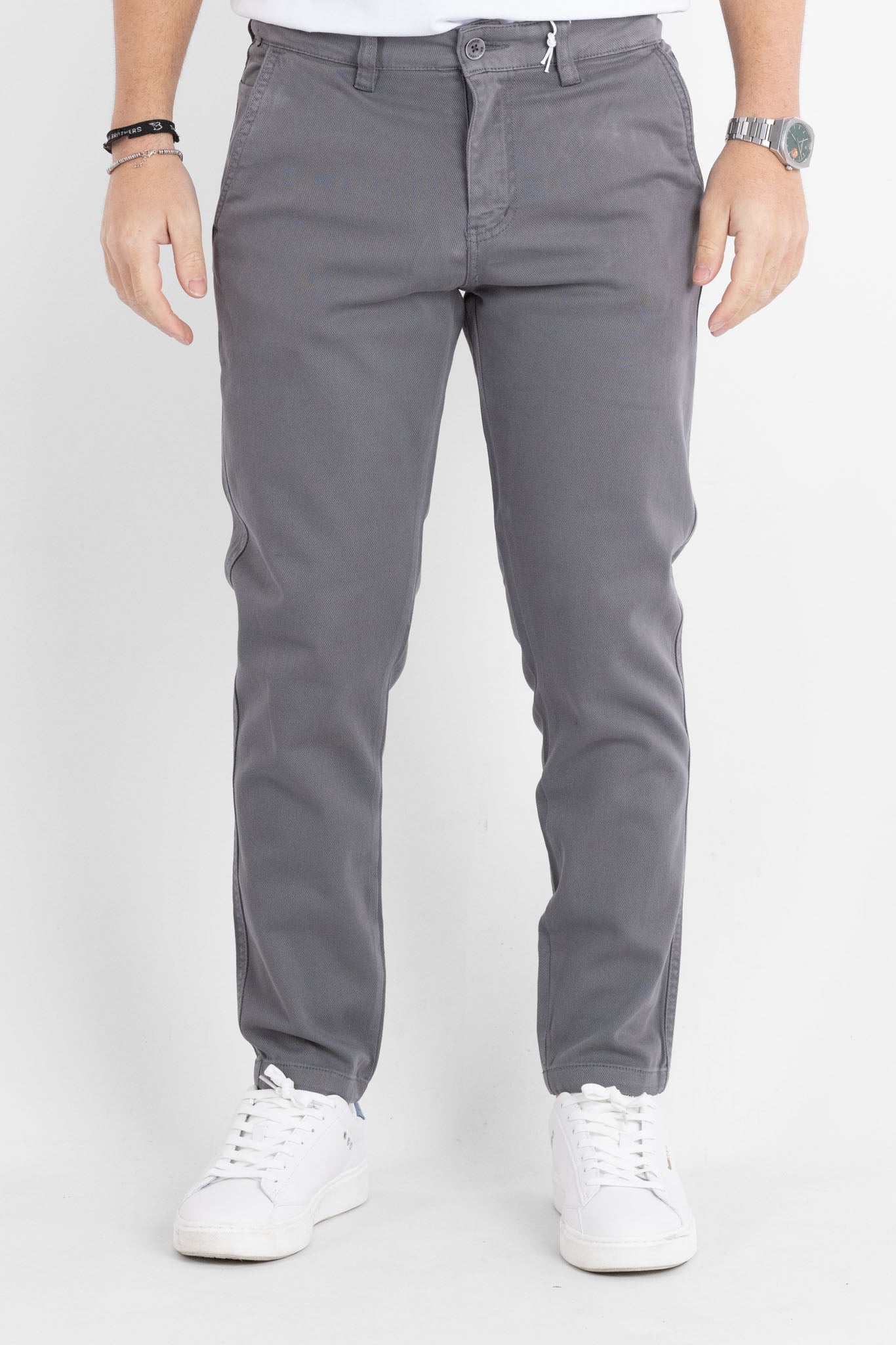 BR021 Rice Grain Capri Pants | 2 for €60 | Dark Grey
