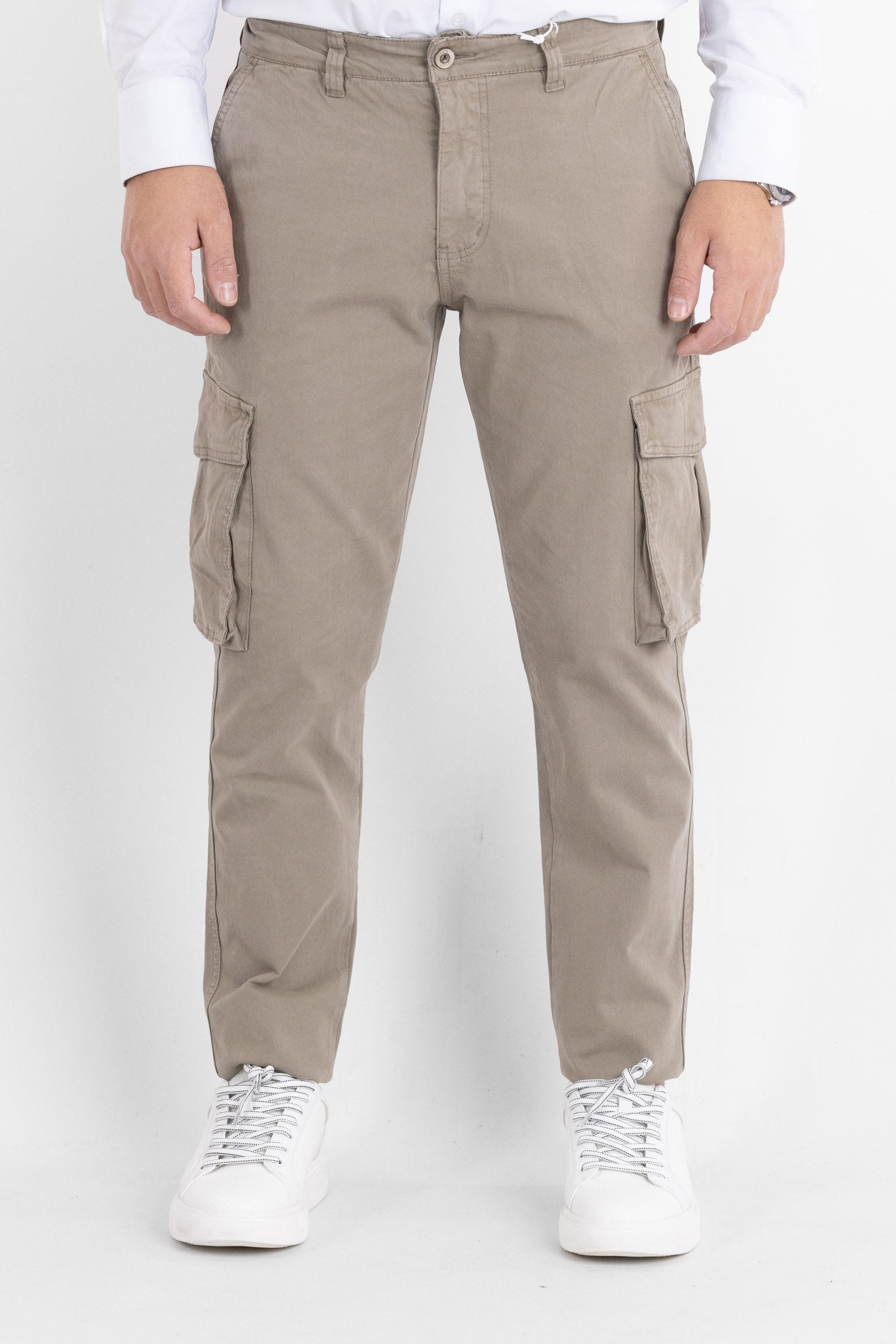 Pantalone Cargo Semi Slim BR017 | 2 per €60 | Beige