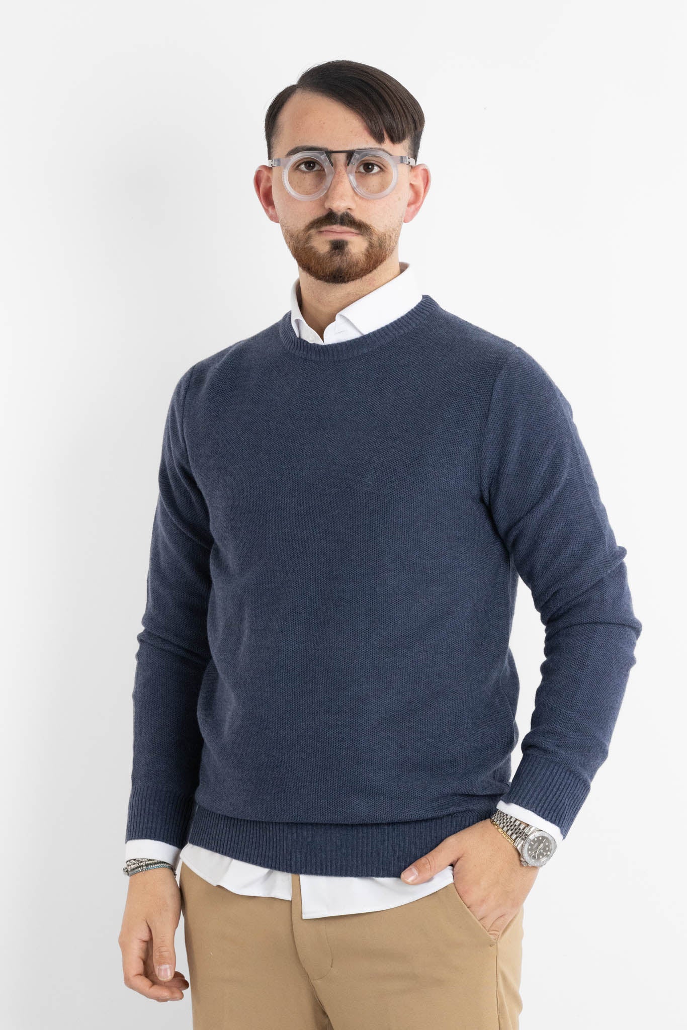 Pullover Girocollo Misto Lana Chicco 906 | 2 per €60 | Avion