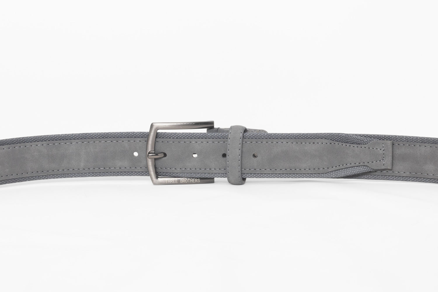 Cintura Simil Pelle e Tessuto | Grigio