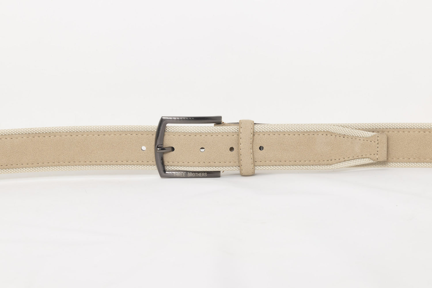 Cintura Simil Pelle e Tessuto | Beige