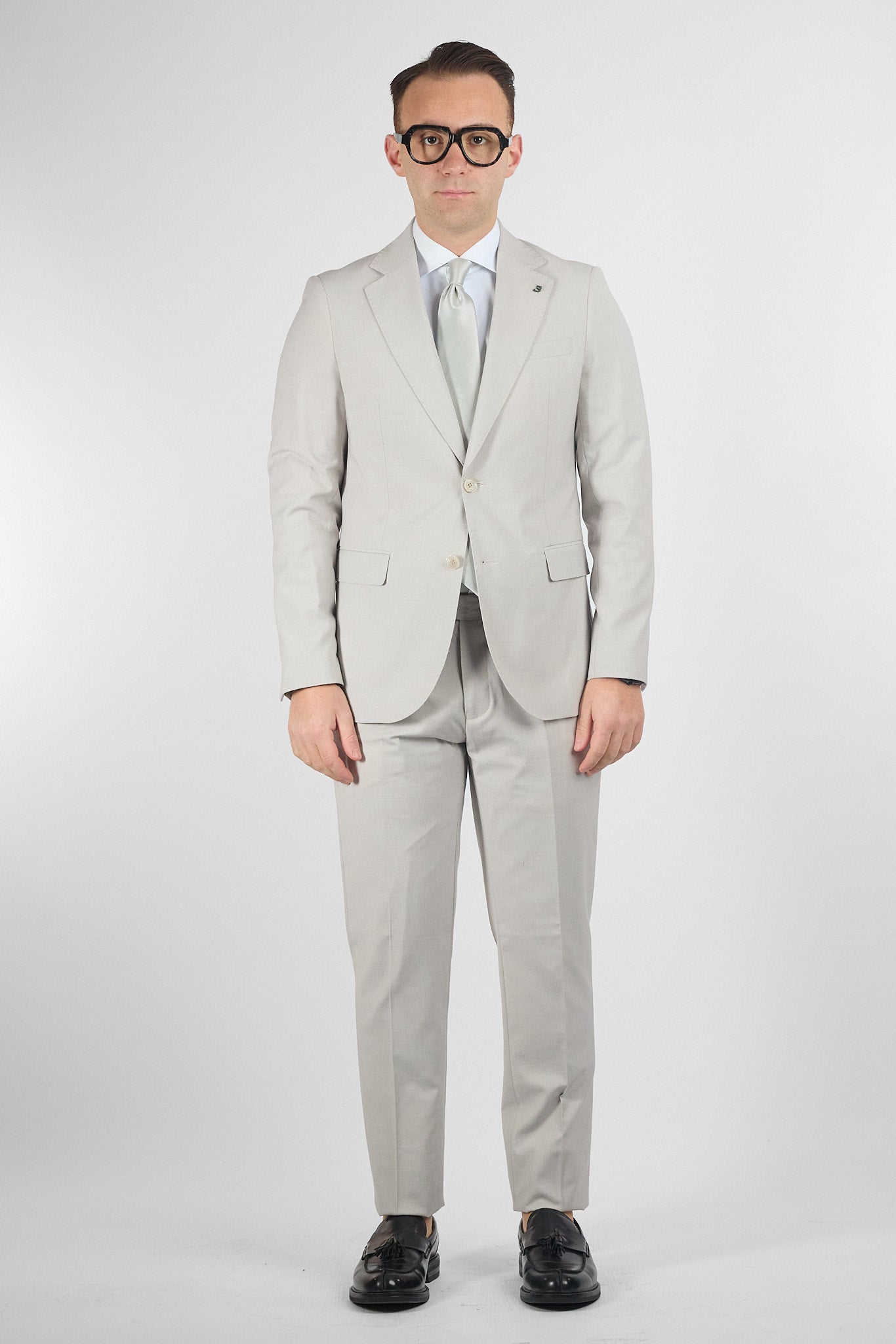 Abito Due Bottoni Tramato Nex | Perla