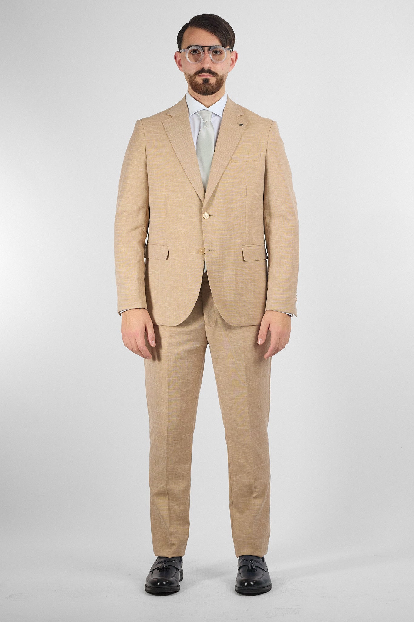 Abito Due Bottoni Basic | Sabbia