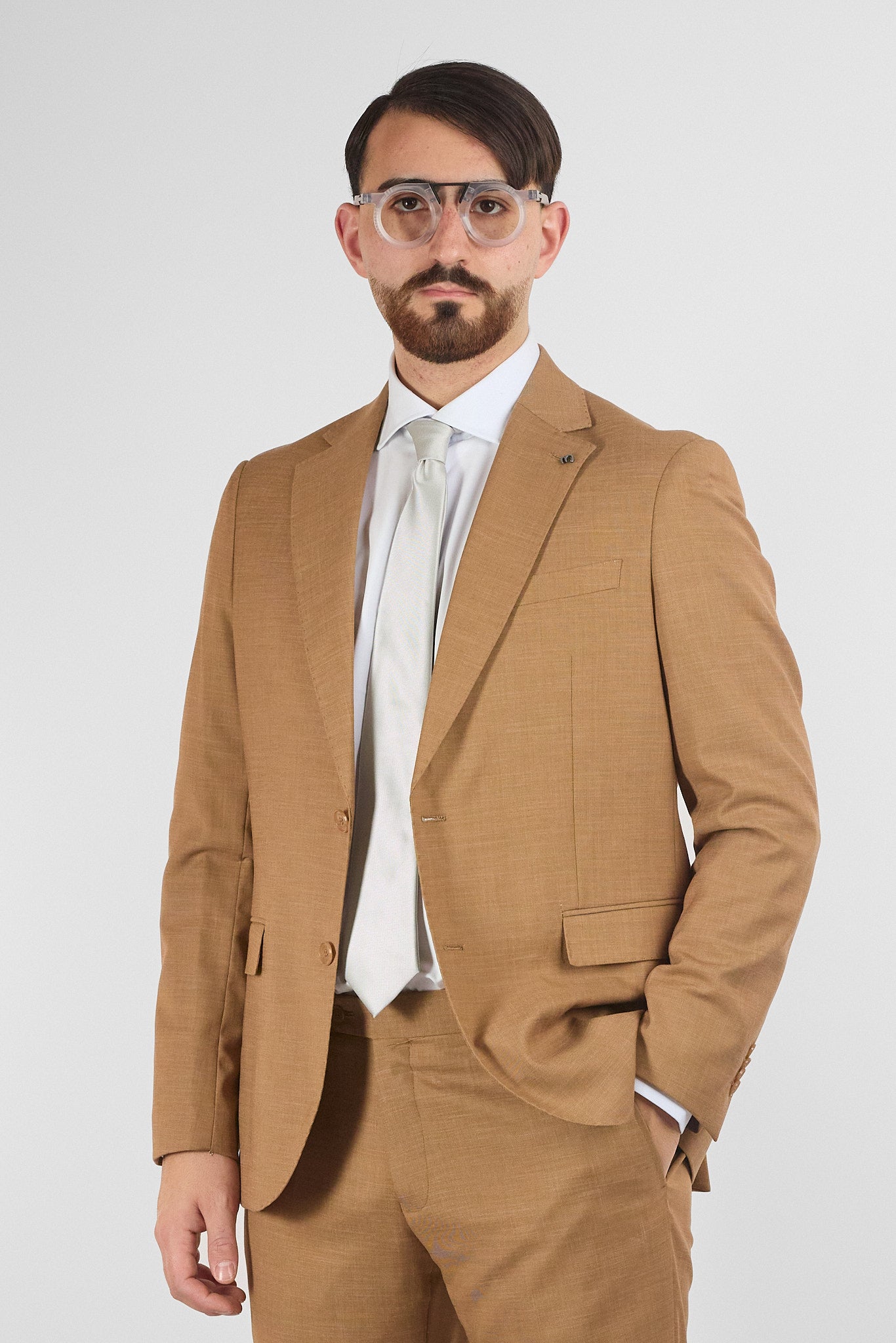 Abito Due Bottoni Basic | Tabacco