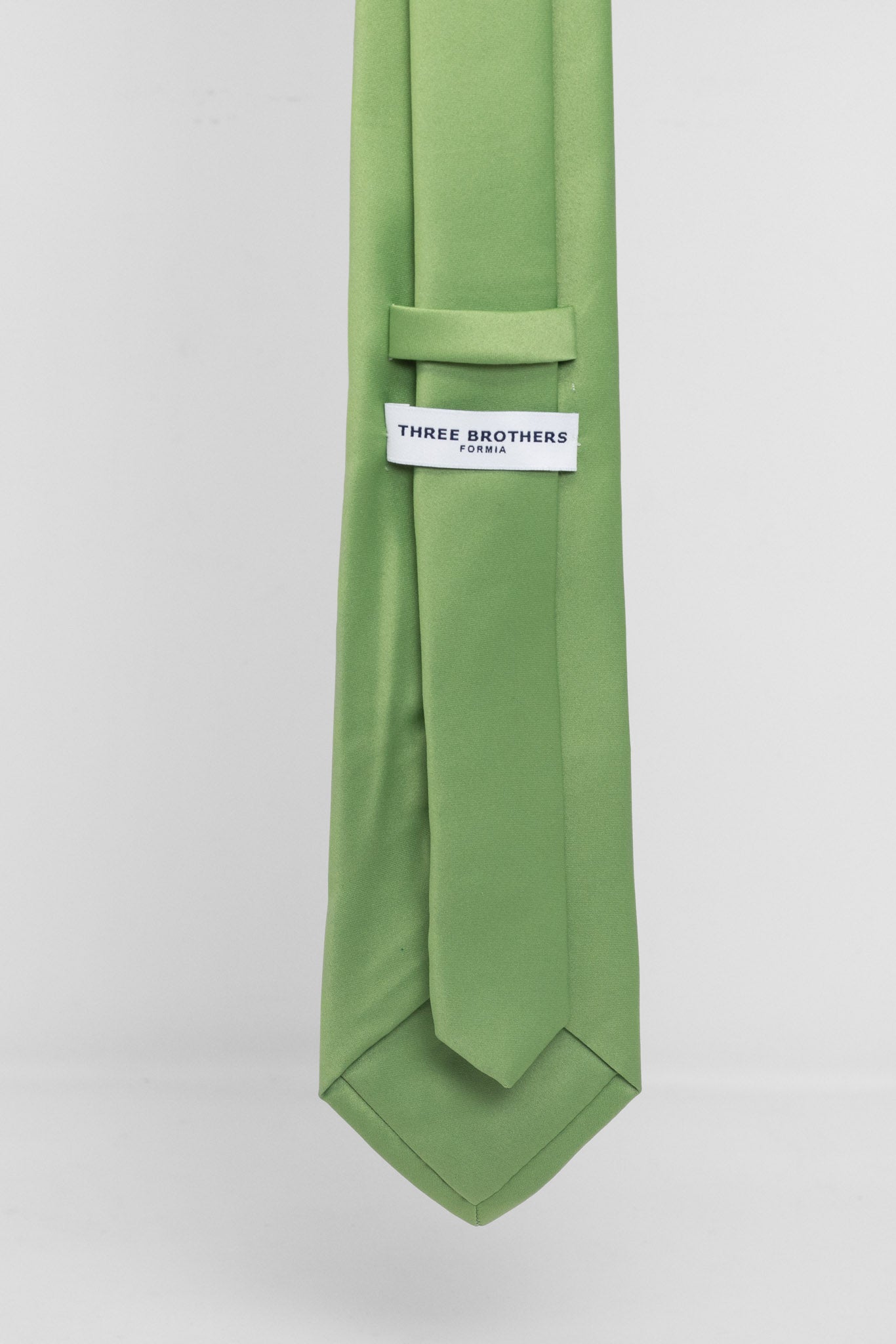 Cravatta Tre Pieghe Tinta Unita Verde Mela | 2 Per €20