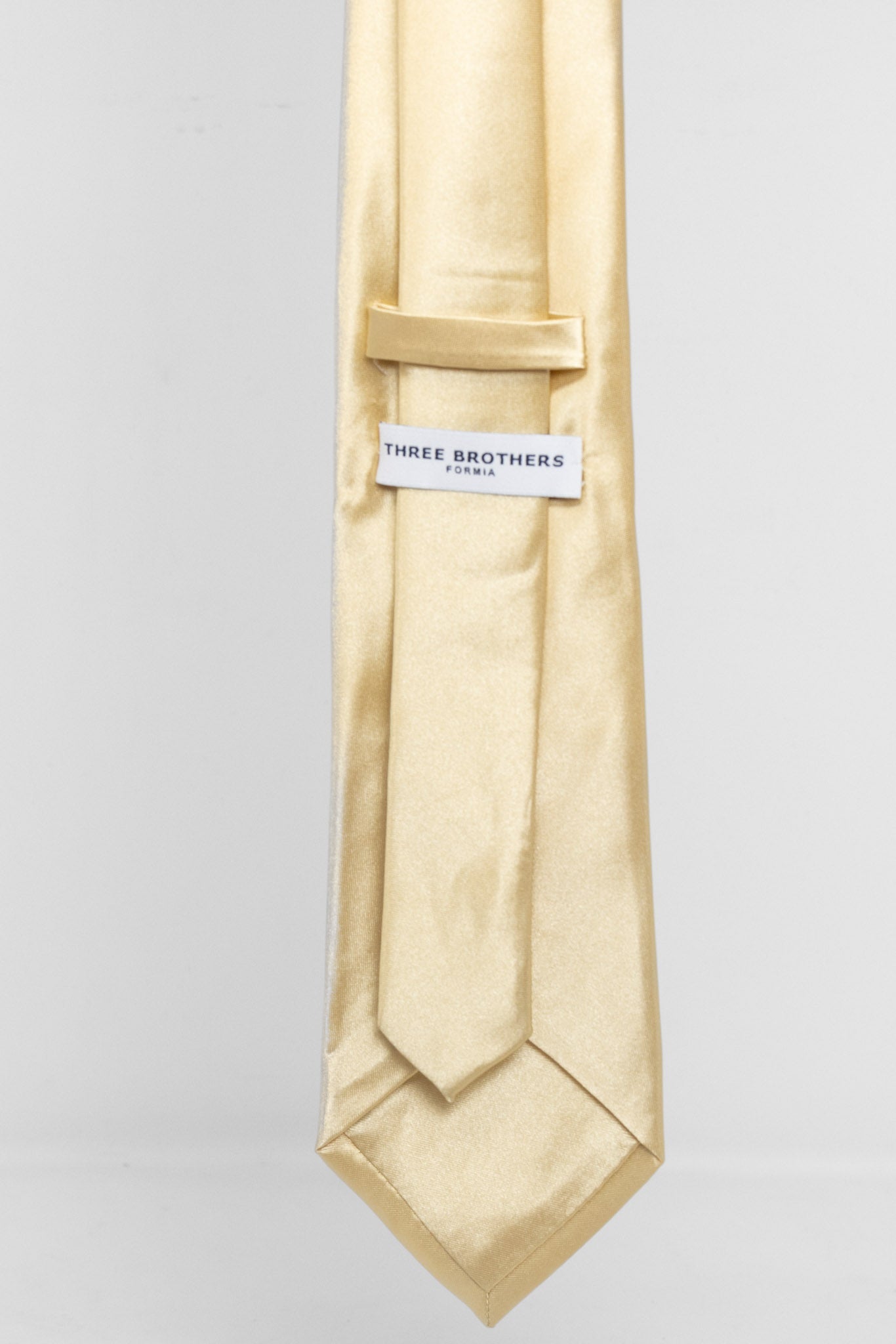 Cravatta Tre Pieghe Tinta Unita Lurex Oro | 2 Per €20